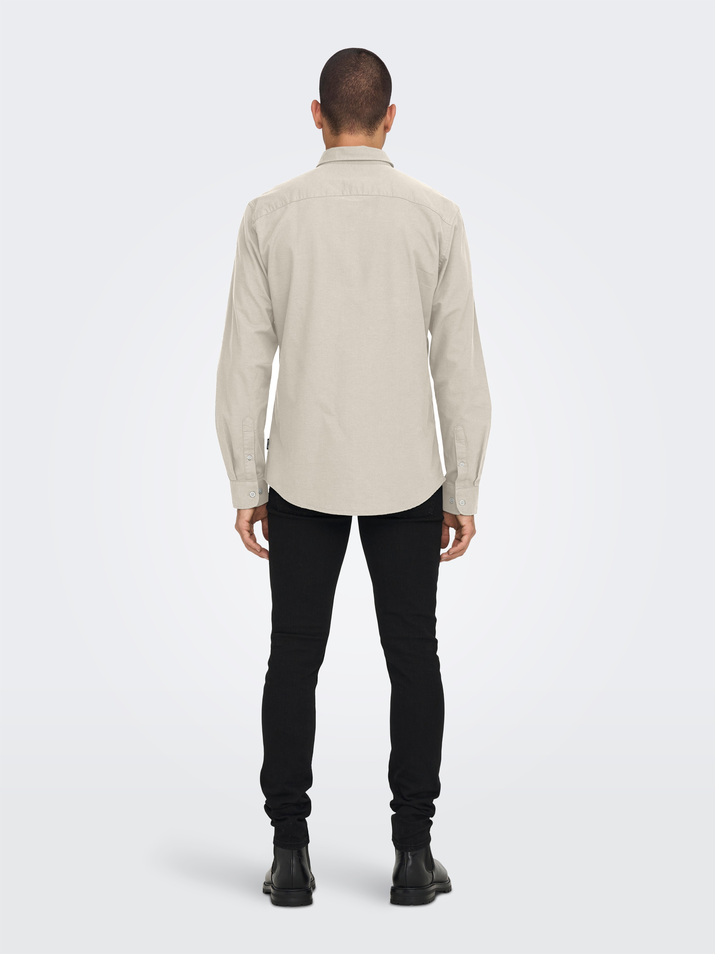 ONLY & SONS Langarmhemd »ONSALVARO SLIM LS OXFORD SHIRT NOOS«