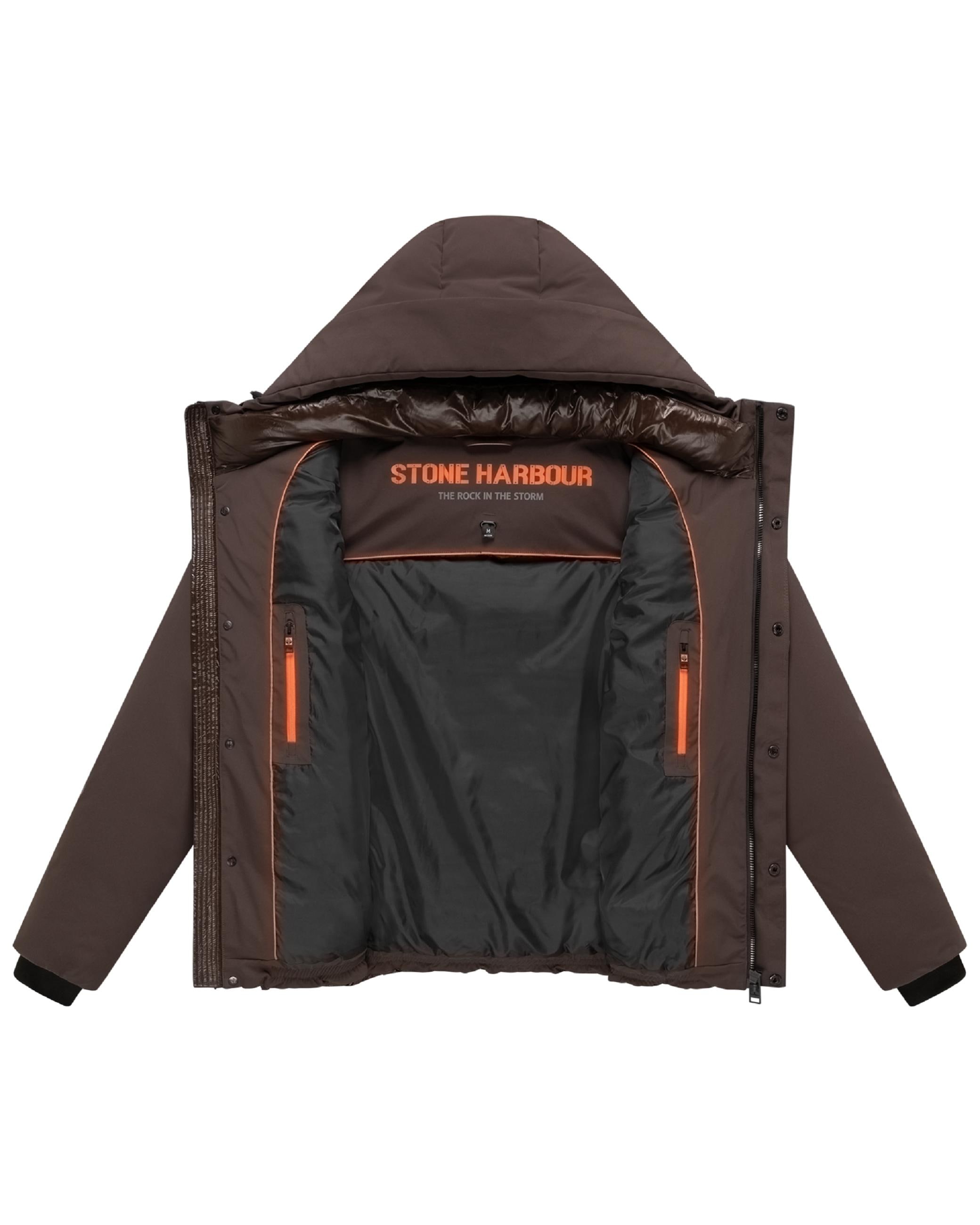 Stone Harbour Winterjacke »Winterjacke Nerioo XX« mit Kapuze Herren Jacke im Stepp-Materialmix mit Kapuze