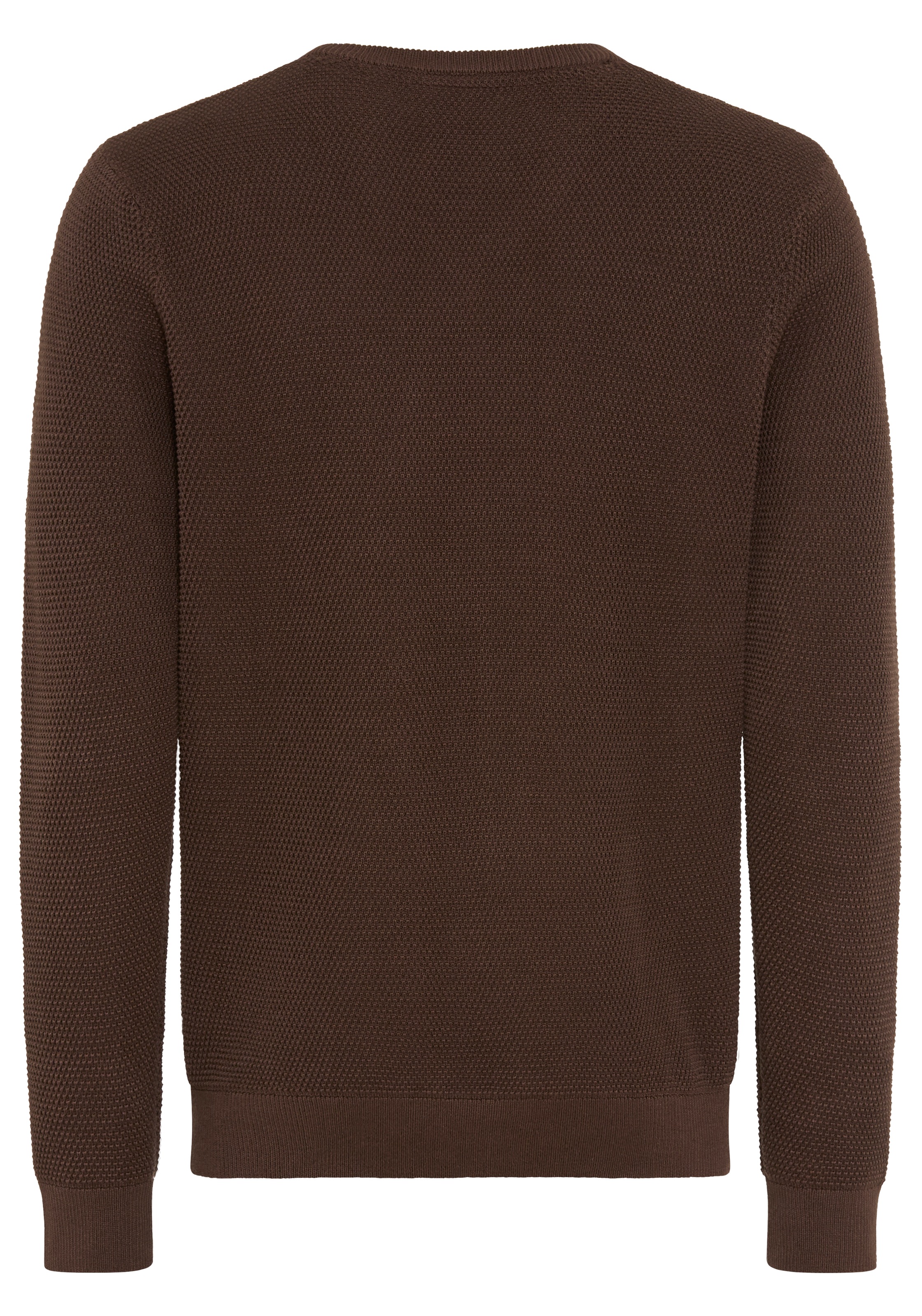 Man's World V-Ausschnitt-Pullover »Neue Kollektion! Highlight Strickstruktur« Strickmaterial, Rippbündchen am Ausschnitt, Regular Fit Passform