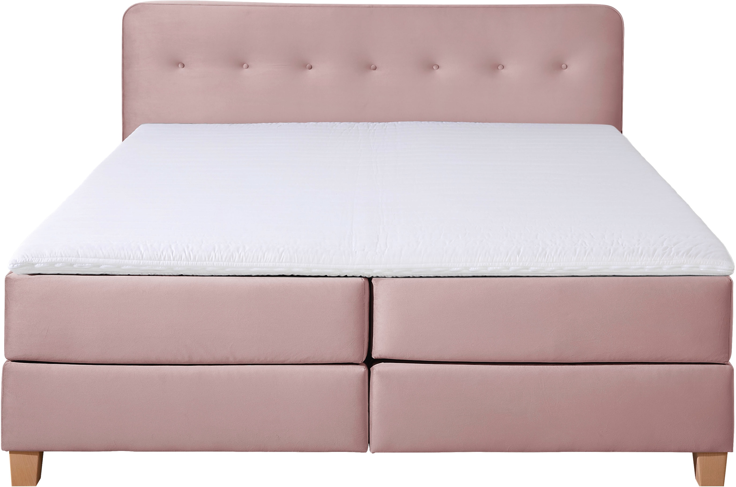 Home affaire Boxspringbett »Fargo« in Überlänge 220 cm, mit Topper, 3 Ausführungen, 4, Breiten