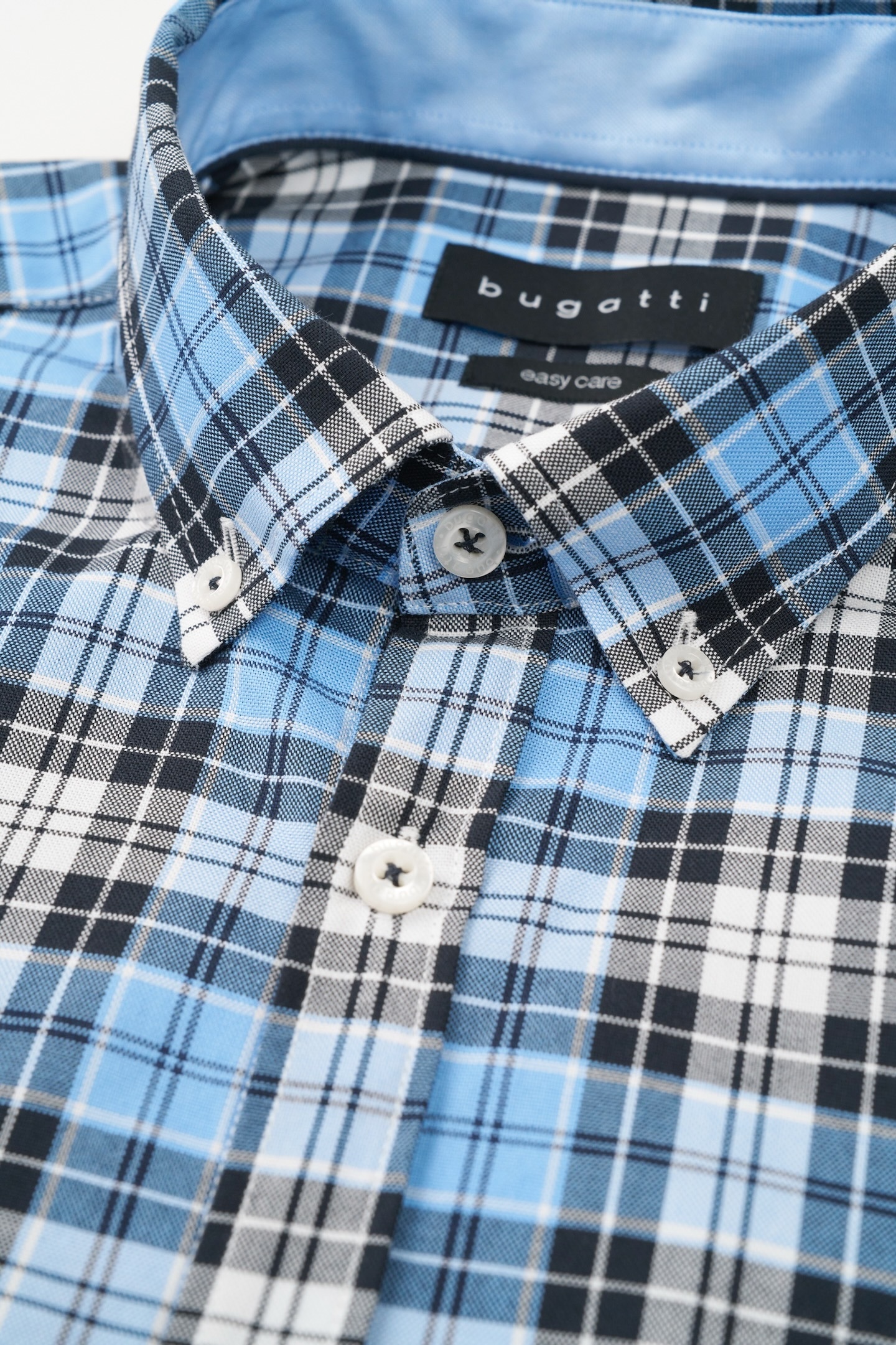 bugatti Langarmhemd, aus 100 % Baumwolle