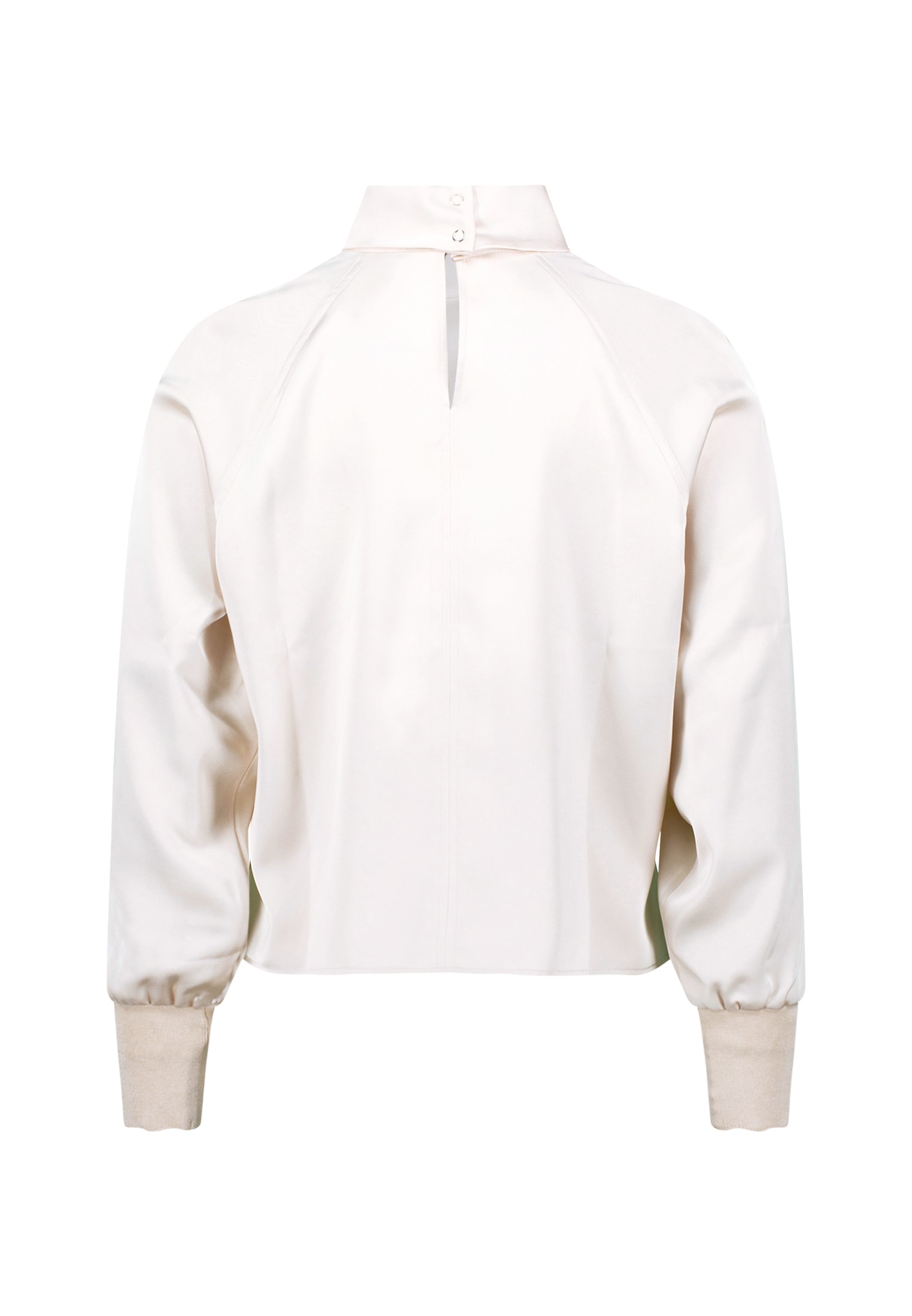 Zero Satinbluse »Satinbluse mit Stehkragen«