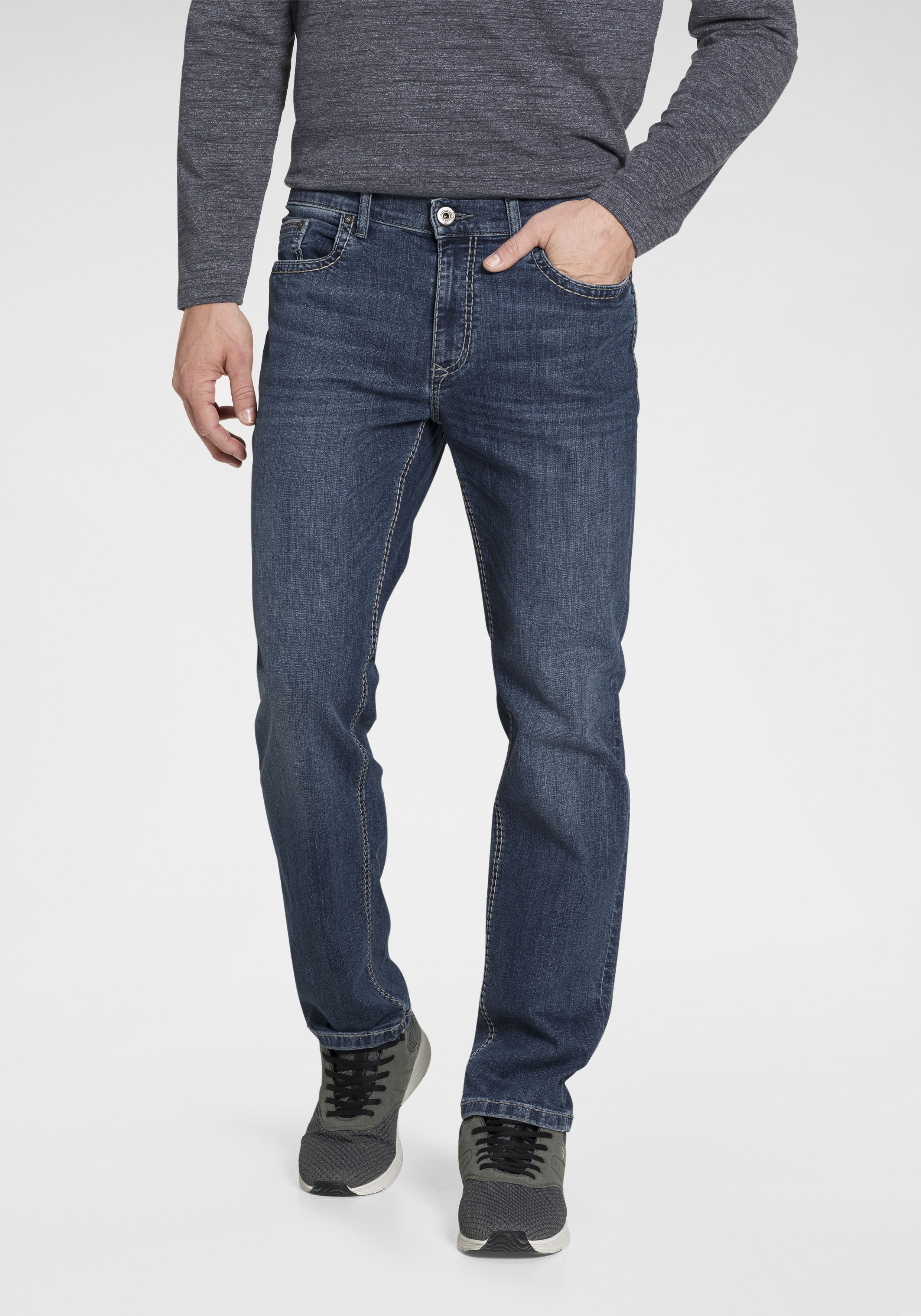 Straight-Jeans »Rando«, Dicke Nähte