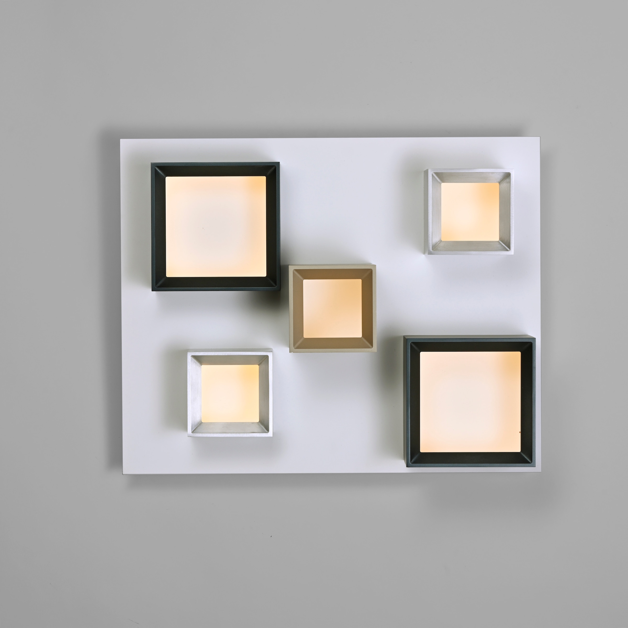 Neuhaus PURE LED Deckenleuchte »PURE Manhattan« LED-Board 1 Stk. warmweiß - kaltweiß Stufenloses dimmen per Funk-Fernbedienung, CCT, Multicolor