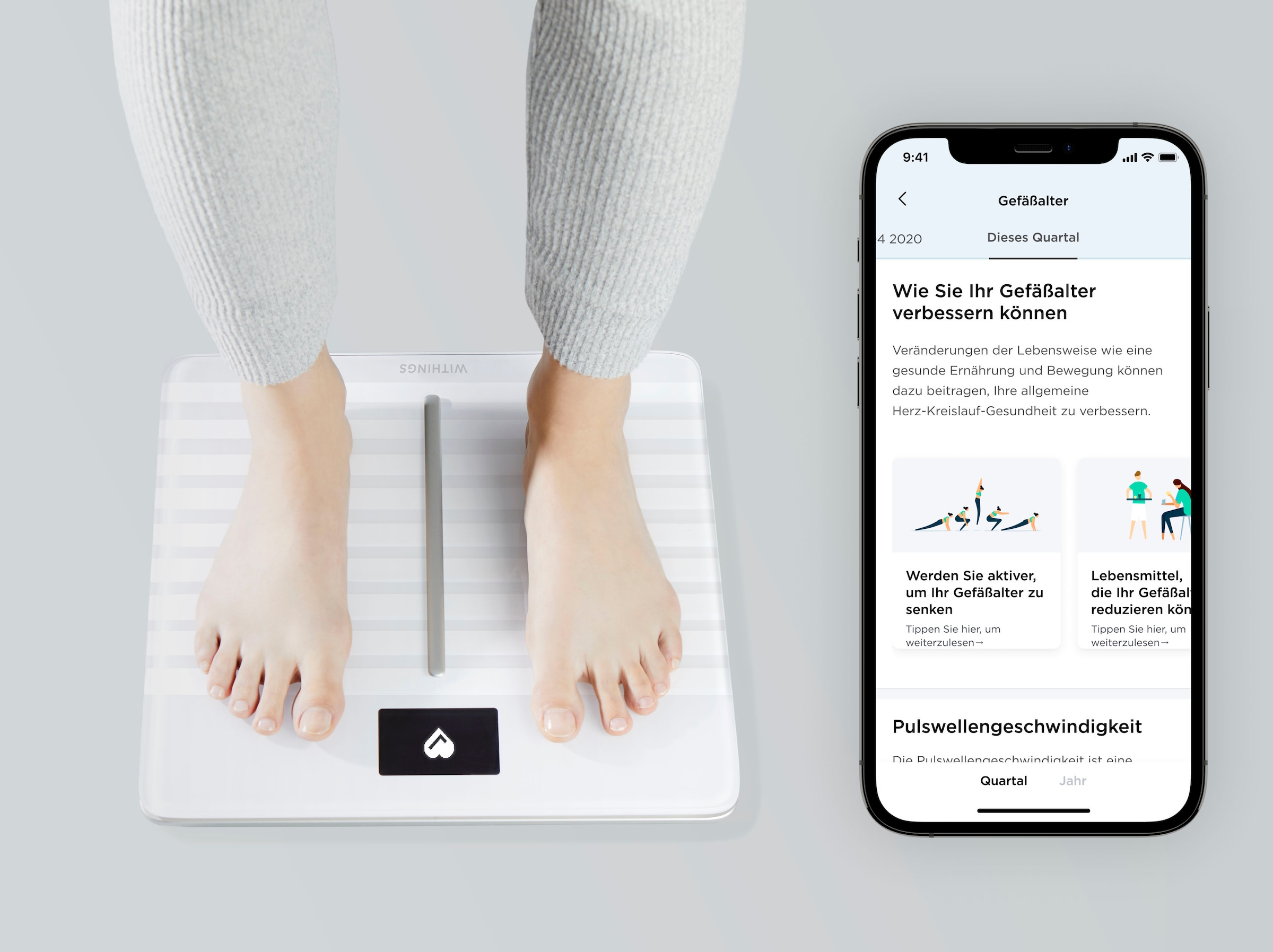 Withings Körper-Analyse-Waage »Body Cardio«