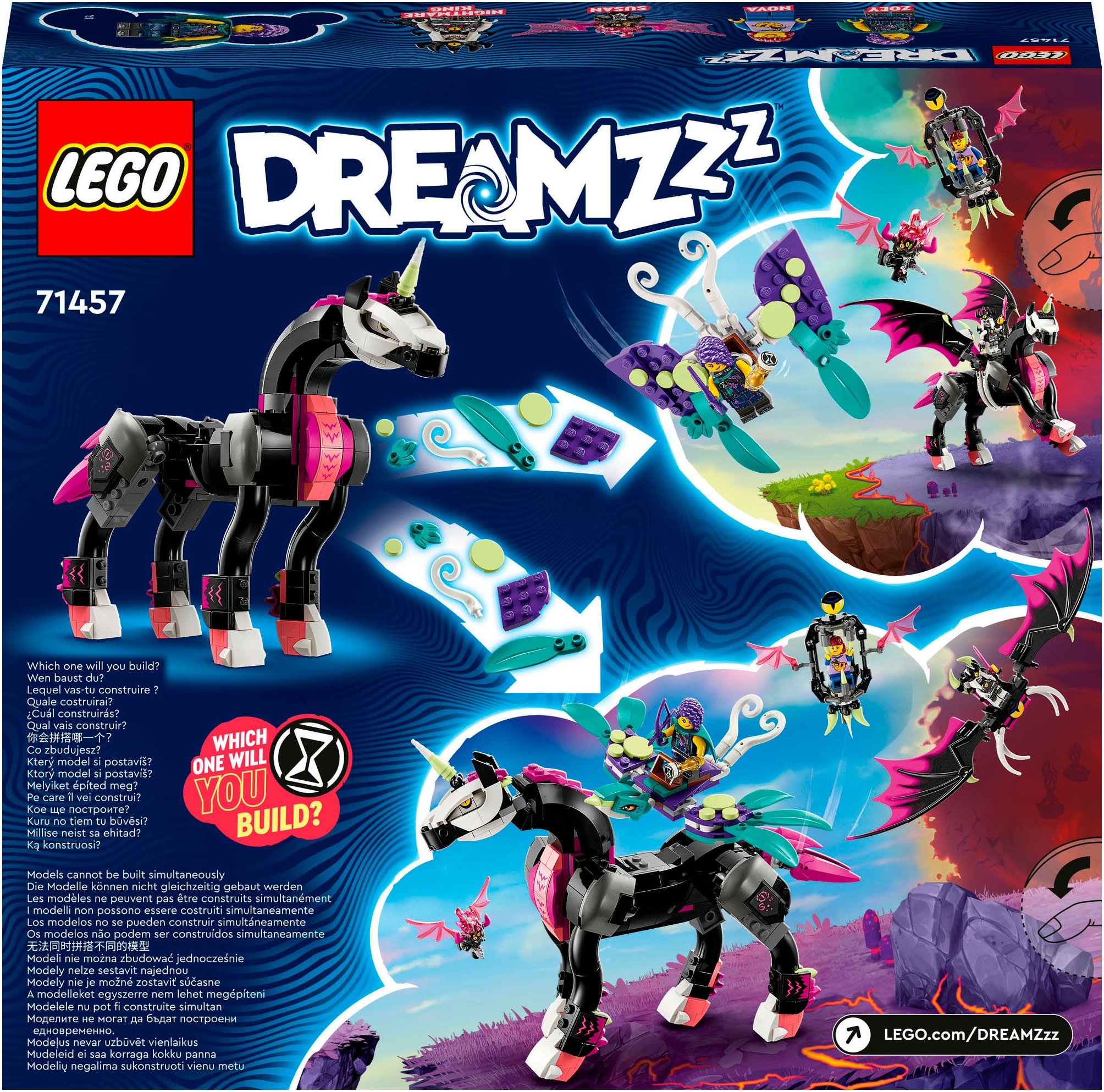 LEGO® Konstruktionsspielsteine »Pegasus (71457), LEGO® DREAMZzz™«, (482 St.), Made in Europe