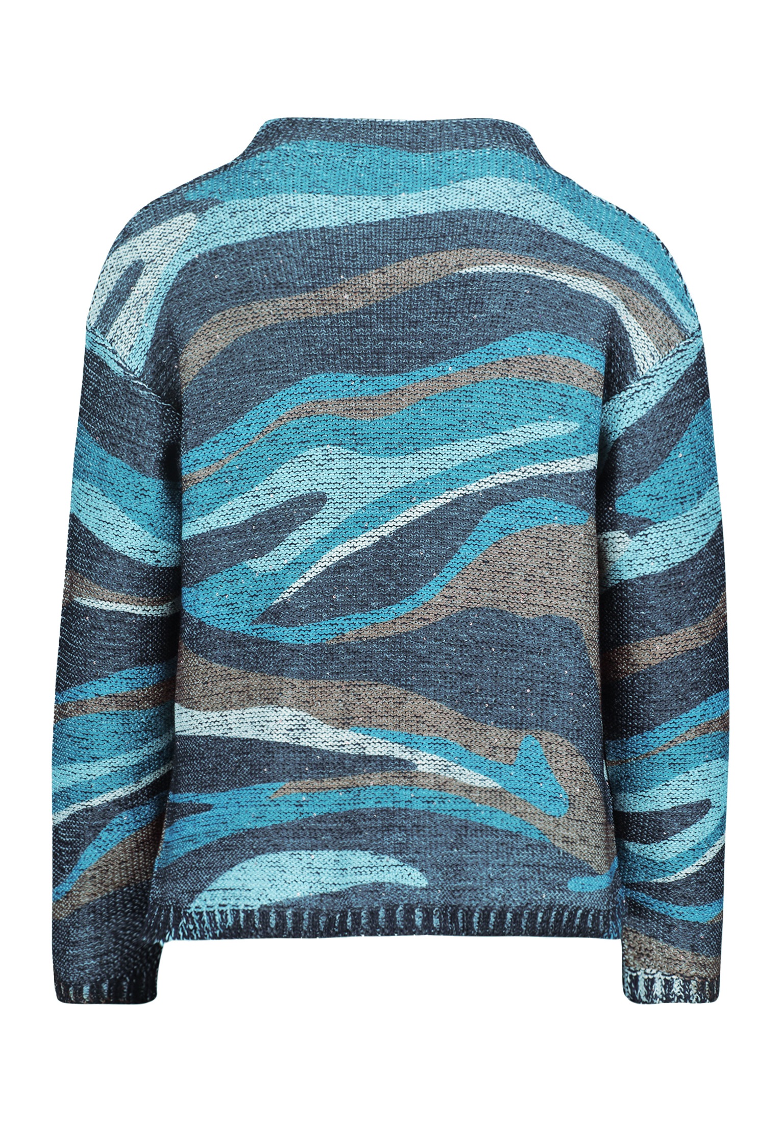 Betty Barclay Rundhalspullover »Grobstrick-Pullover mit Print«