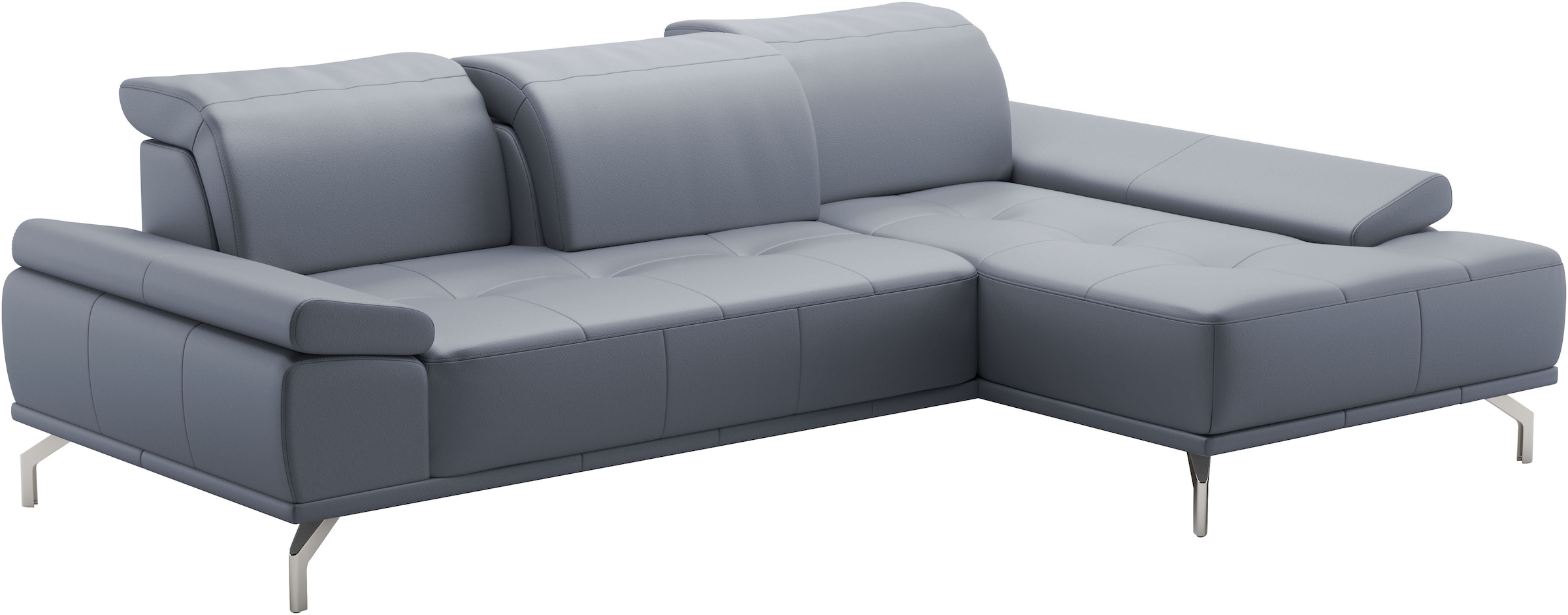Places of Style Ecksofa »Caluna«, Inkl.Sitztiefenverstellung, wahlweise mit Kopf- und Armteilverstellung
