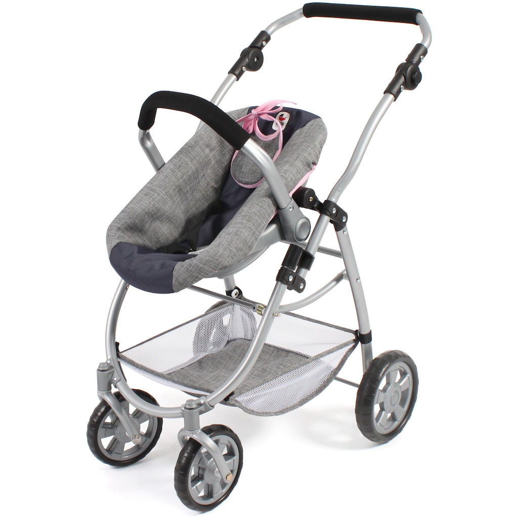 CHIC2000 Kombi-Puppenwagen »Emotion All In 3in1, Grau-Navy«