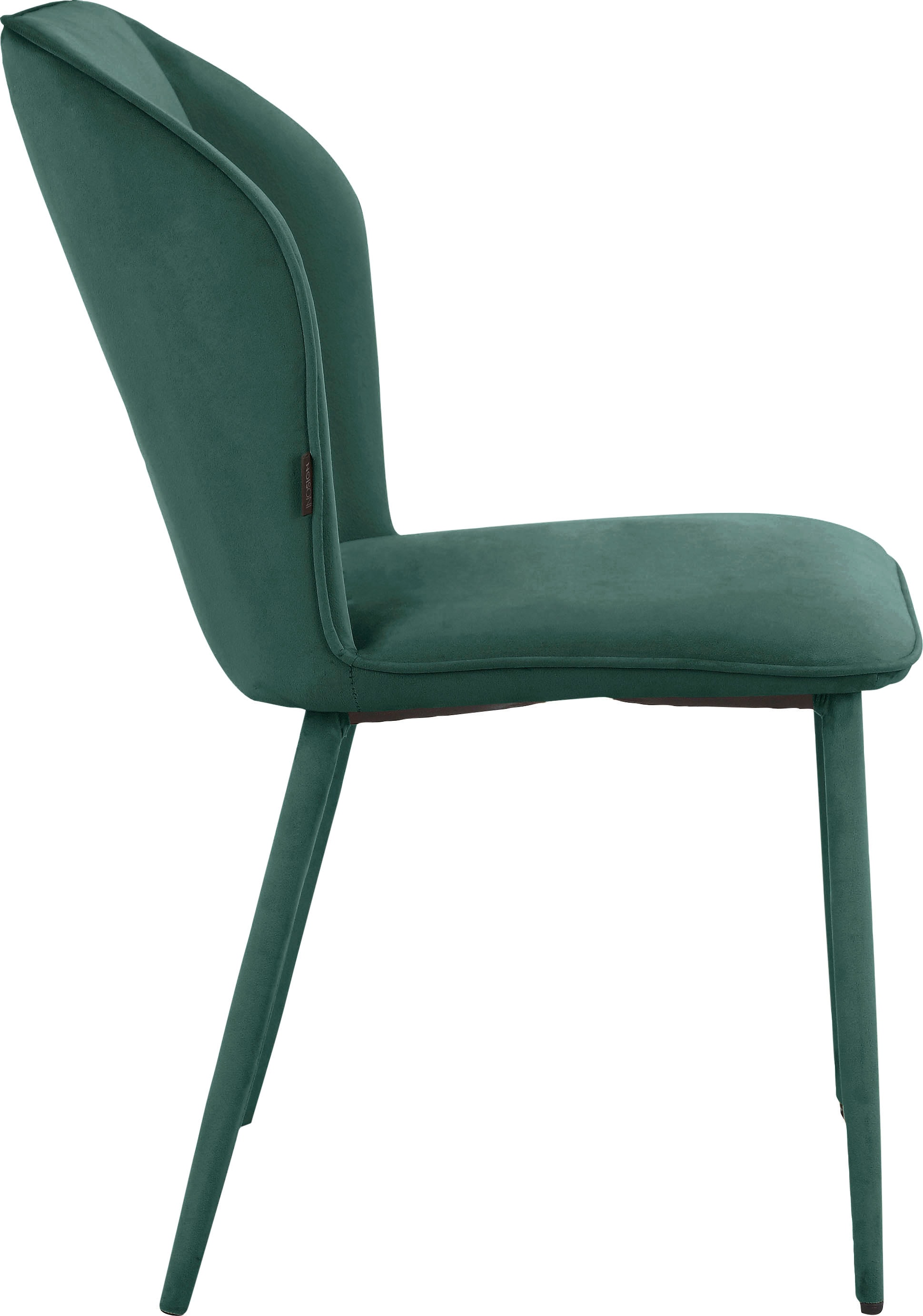 INOSIGN Esszimmerstuhl »Koa«, 2 St., Veloursstoff, in Velourstoff, mit Sitz und Rücken gepolstert, Sitzhöhe 49 cm