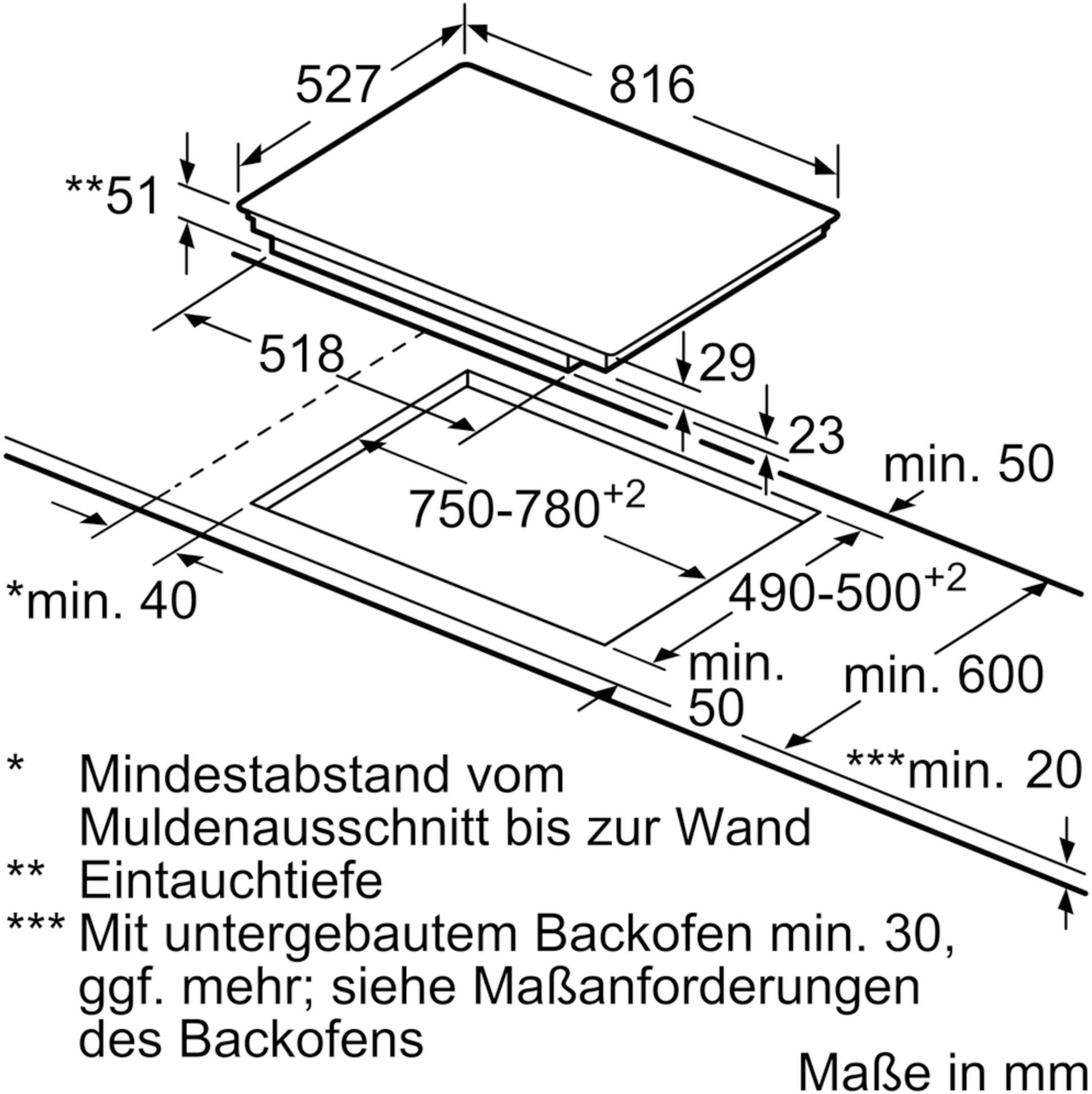 BOSCH Flex-Induktions-Kochfeld von SCHOTT CERAN®, PXY875DC1E, mit DirectSelect Premium