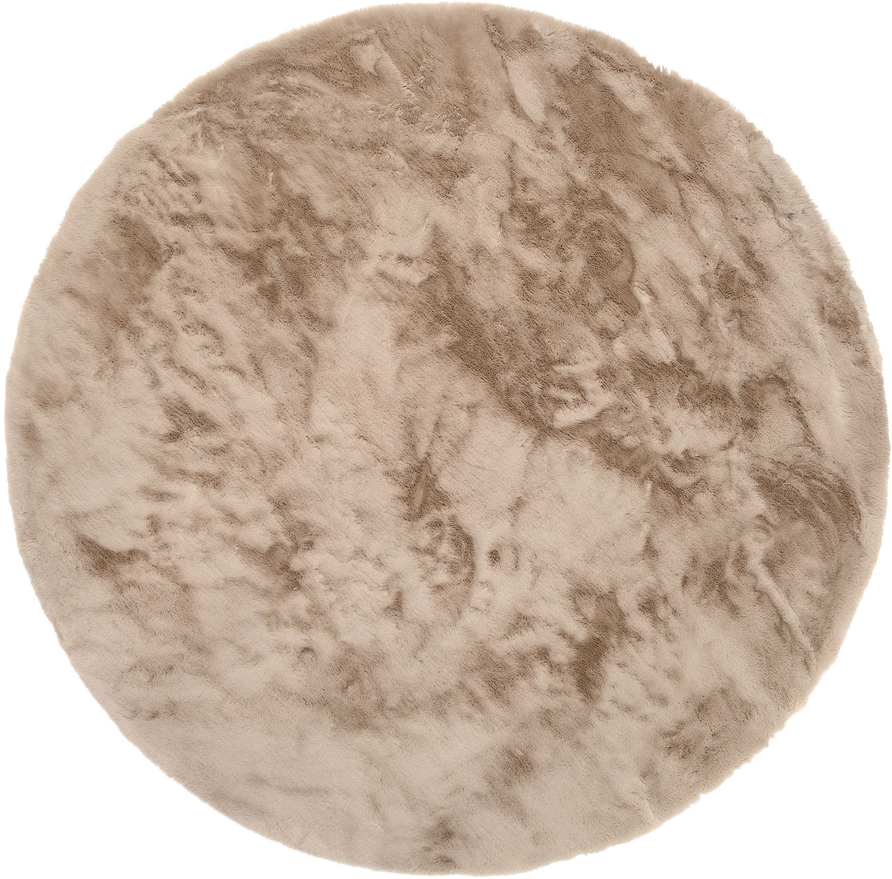 OCI DIE TEPPICHMARKE Hochflor-Teppich »BUFFY SOFT« rund 25 mm Höhe Fellteppich, weich , alle Räume Hochflor, Langflor