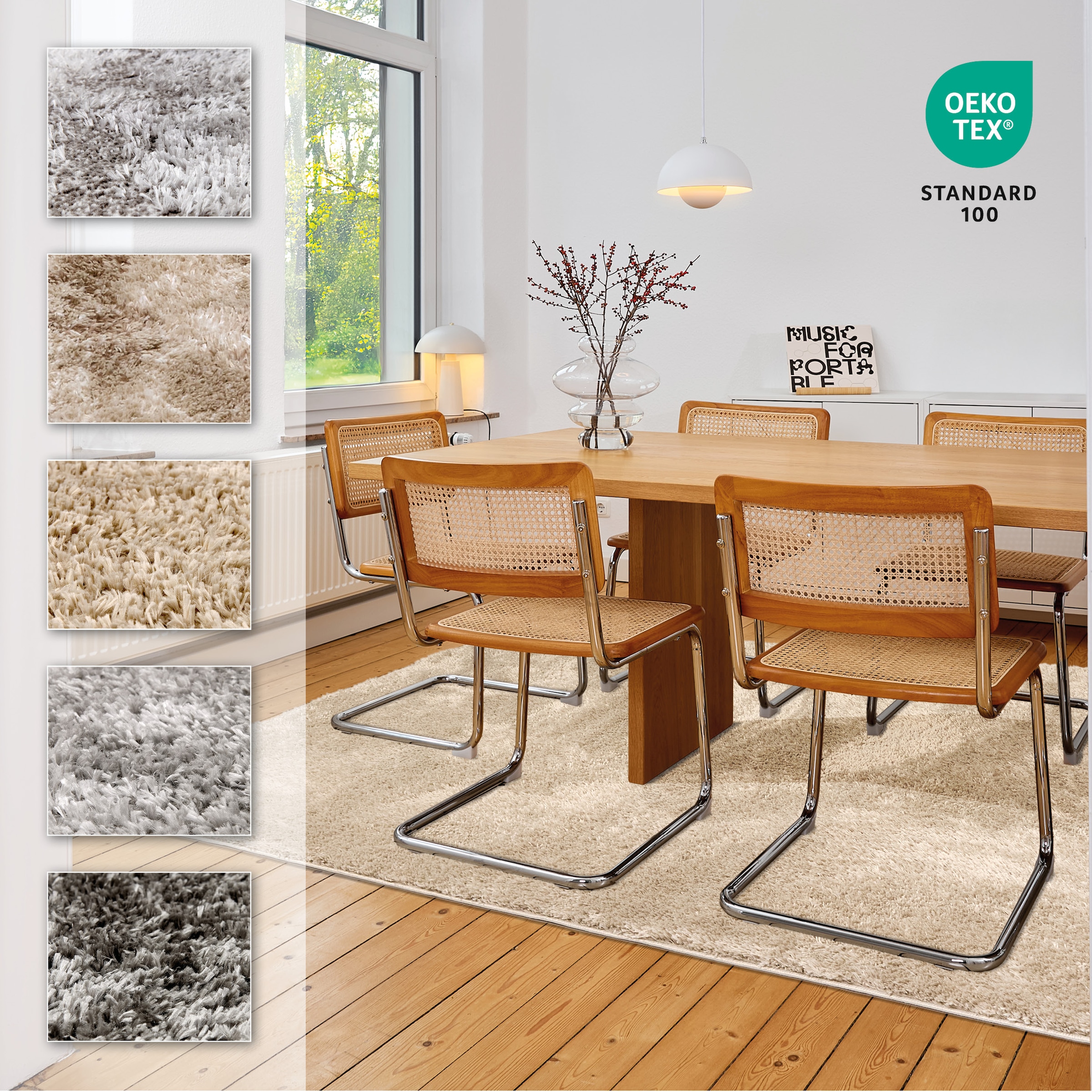 ASTRA Hochflor-Teppich »Paulie 250«, rechteckig, 25 mm Höhe, weicher Langflor, Shaggy, Wohnzimmer, Schlafzimmer