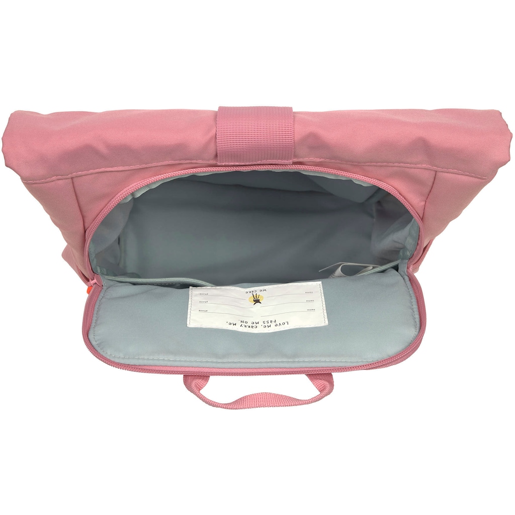 LÄSSIG Kinderrucksack »Medium Rolltop Backpack, pink«, Reflektoren