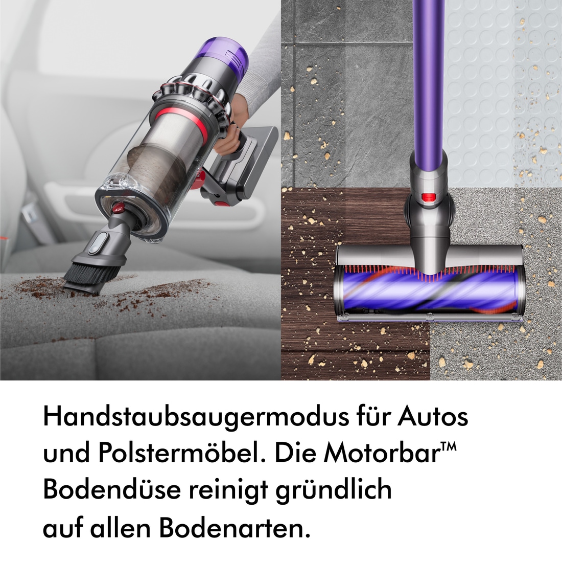 DYSON Akku-Hand-und Stielstaubsauger »Dyson V11ᵀᴹ Advanced« Haarentwirrungstechnologie, keinen Saugkraftverlust