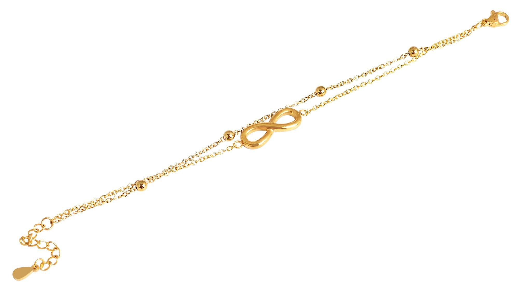 Adelia´s Armband »Damen Armband ¿ Unendlichkeitszeichen aus Edelstahl 17+3 cm«