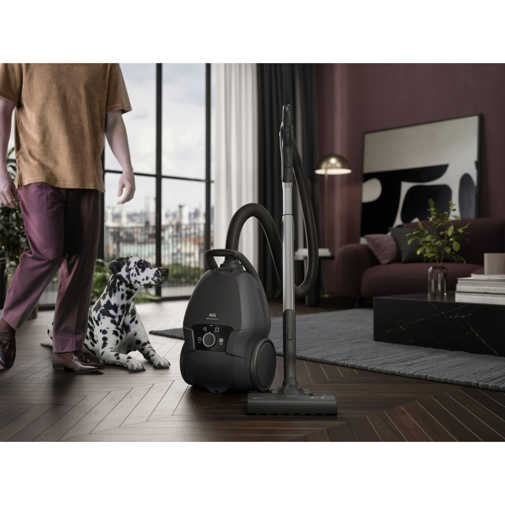 AEG Bodenstaubsauger »VX9-5-EBR« 650 W mit Beutel Extra stark & leise – Beutelstaubsauger 69 dB, HEPA für Allergiker