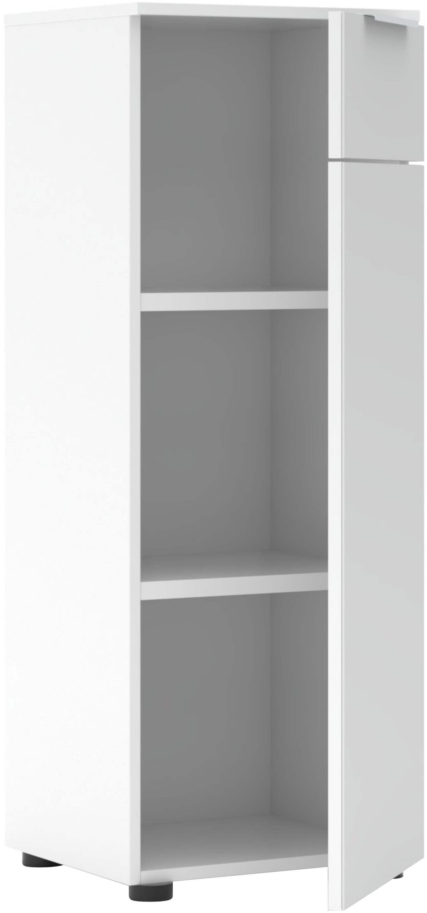 Innostyle Aktenschrank »Büroschrank Santorin, 40/110/38 cm ( B/H/T)« 1 Stk. tlg. 1 Tür links/rechts verwendbar, Softclose, Klarglas, ABS Schutzkante