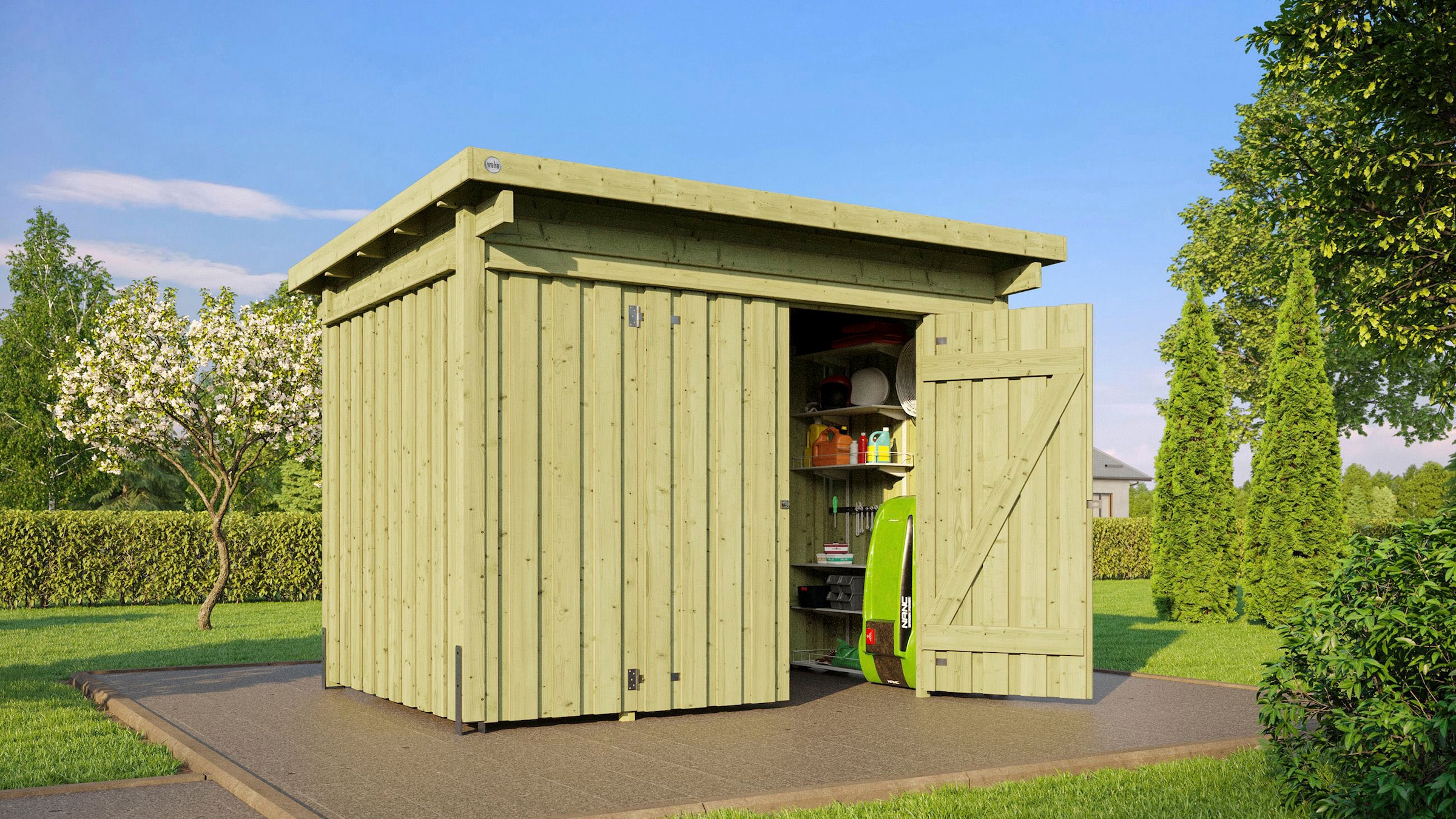weka Gerätehaus »Lagerhaus 607 A, kdi, 20 mm«