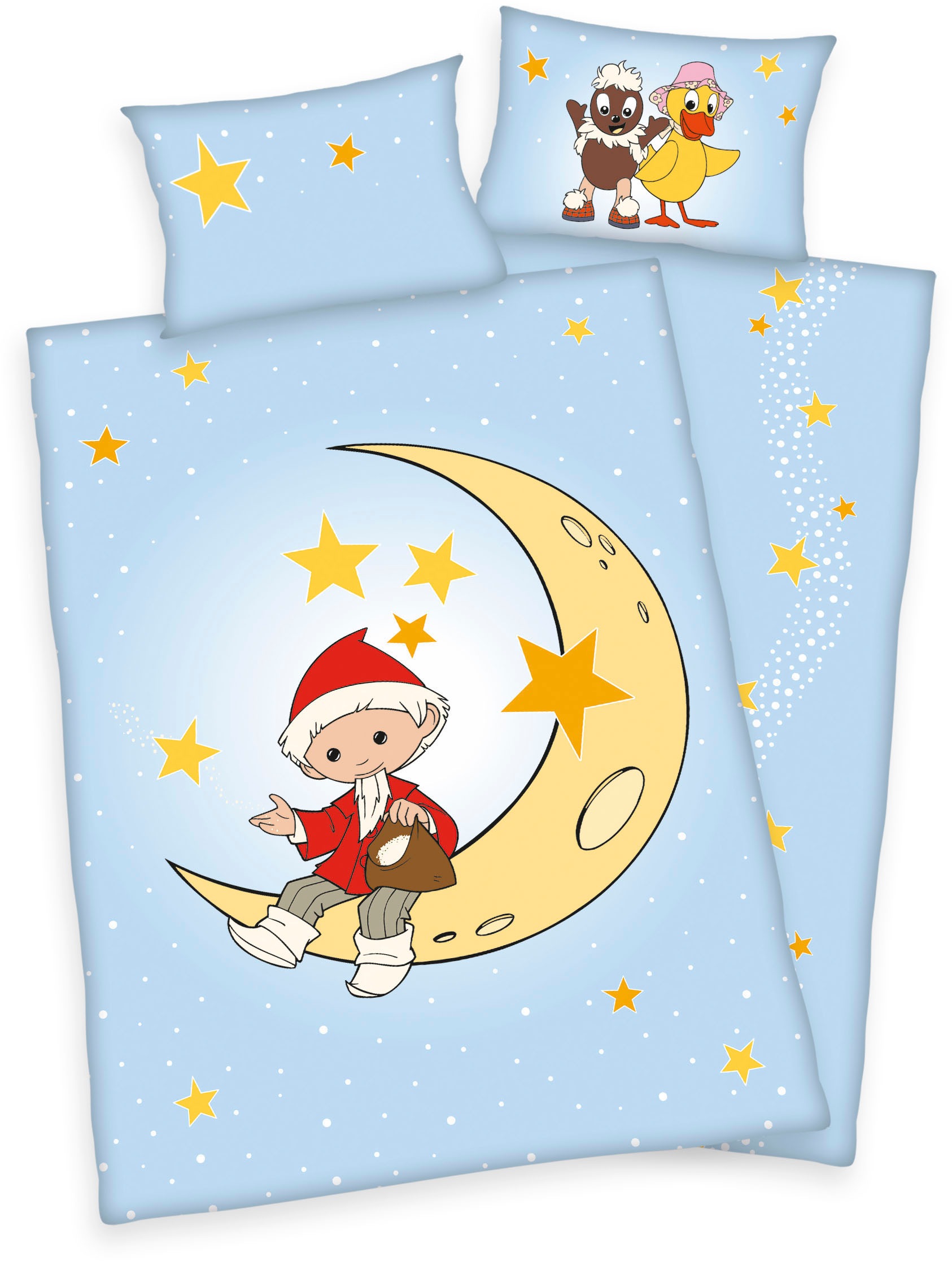 Sandmännchen Babybettwäsche »Unser Sandmännchen und seine Freunde«, mit tollem Sandmännchen-Motiv