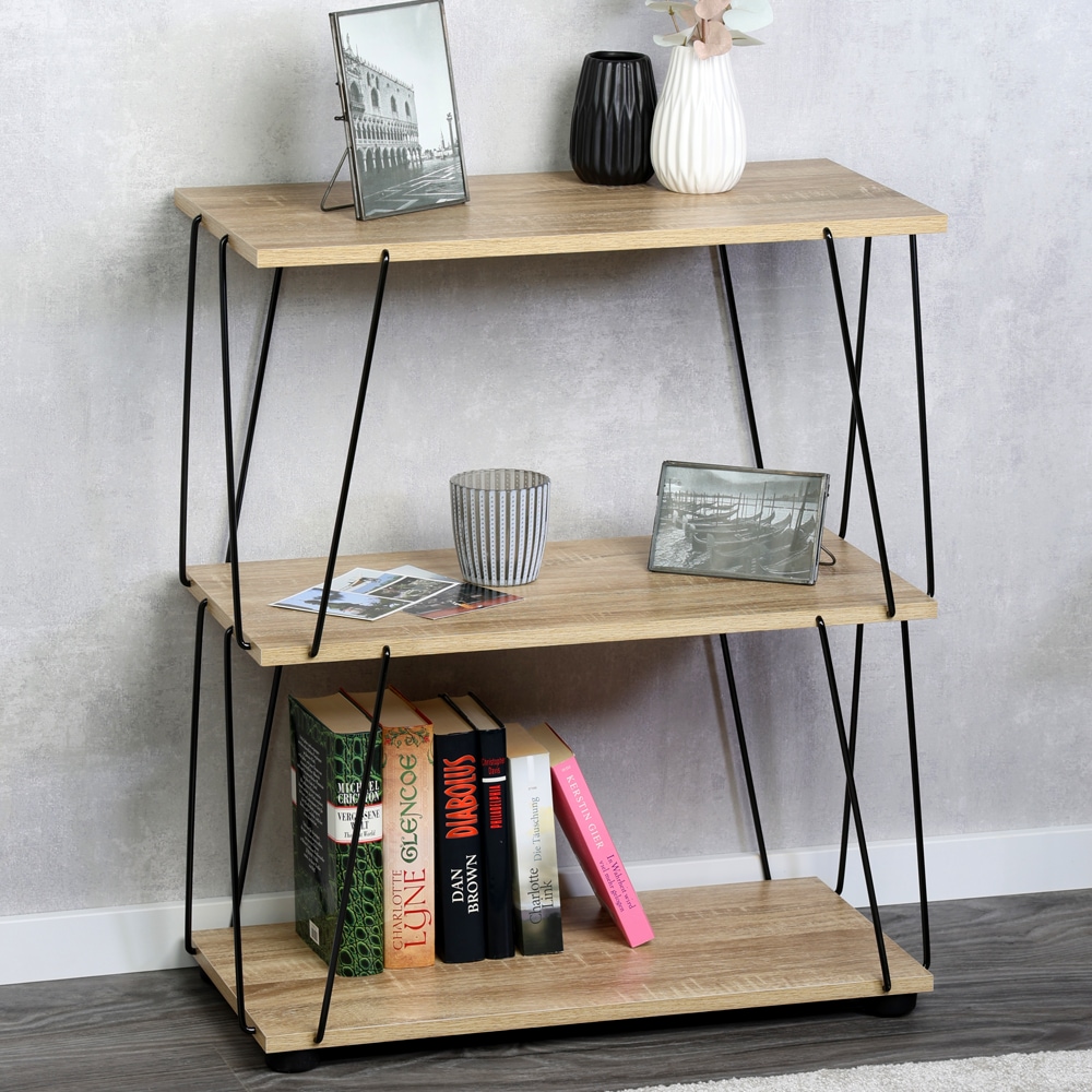 KESPER® Regal »mit 3 Ablageflächen, sonoma Eiche, FSC zertifiziert« 1 Stk. tlg. Maße: 61,5 x 31,5 x 71,2 cm