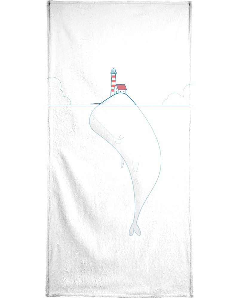Juniqe Handtuch »The Lighthouse Keeper«, (1 St.), Weiche Frottee-Veloursqualität