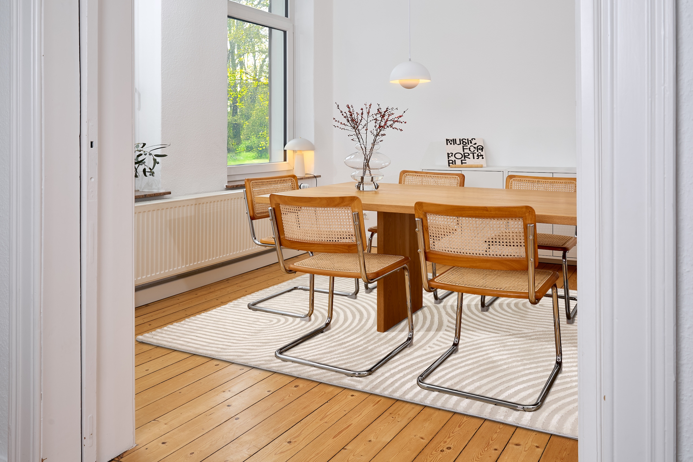 ASTRA Teppich »Jules 253« rechteckig 8 mm Höhe Hoch Tief Struktur, Kurzflor, Wohnzimmer, Schlafzimmer