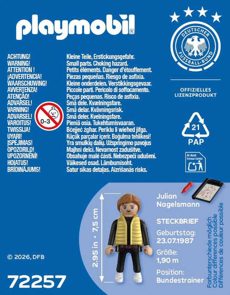 Playmobil® Konstruktions-Spielset »Julian Nagelsmann (72257), DFB« Made in Europe