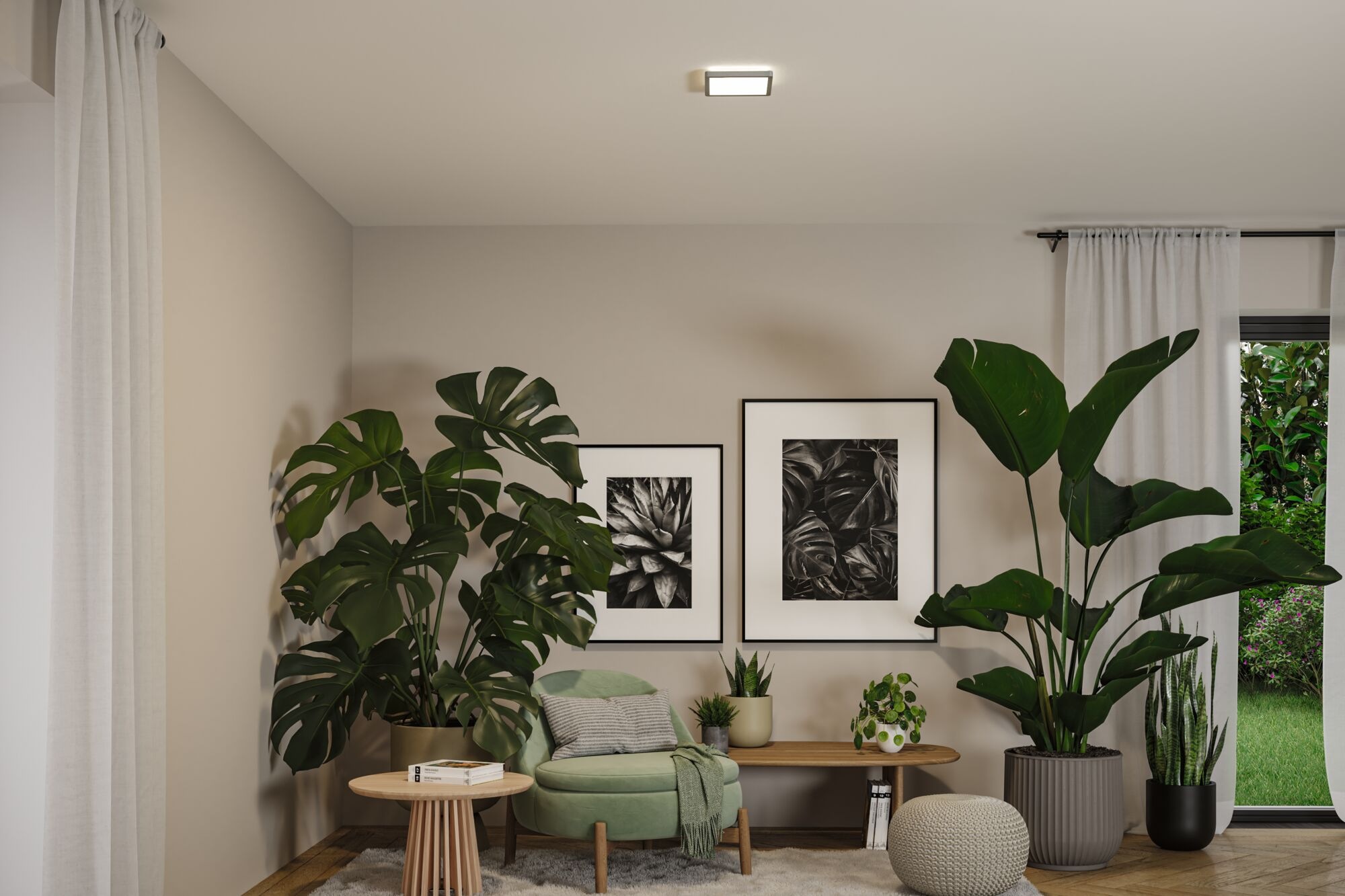 Paulmann LED Panel »Atria Shine 3000K IP44 White Select eckig« LED-Modul 1 Stk. Tageslichtweiß Farbwechsler