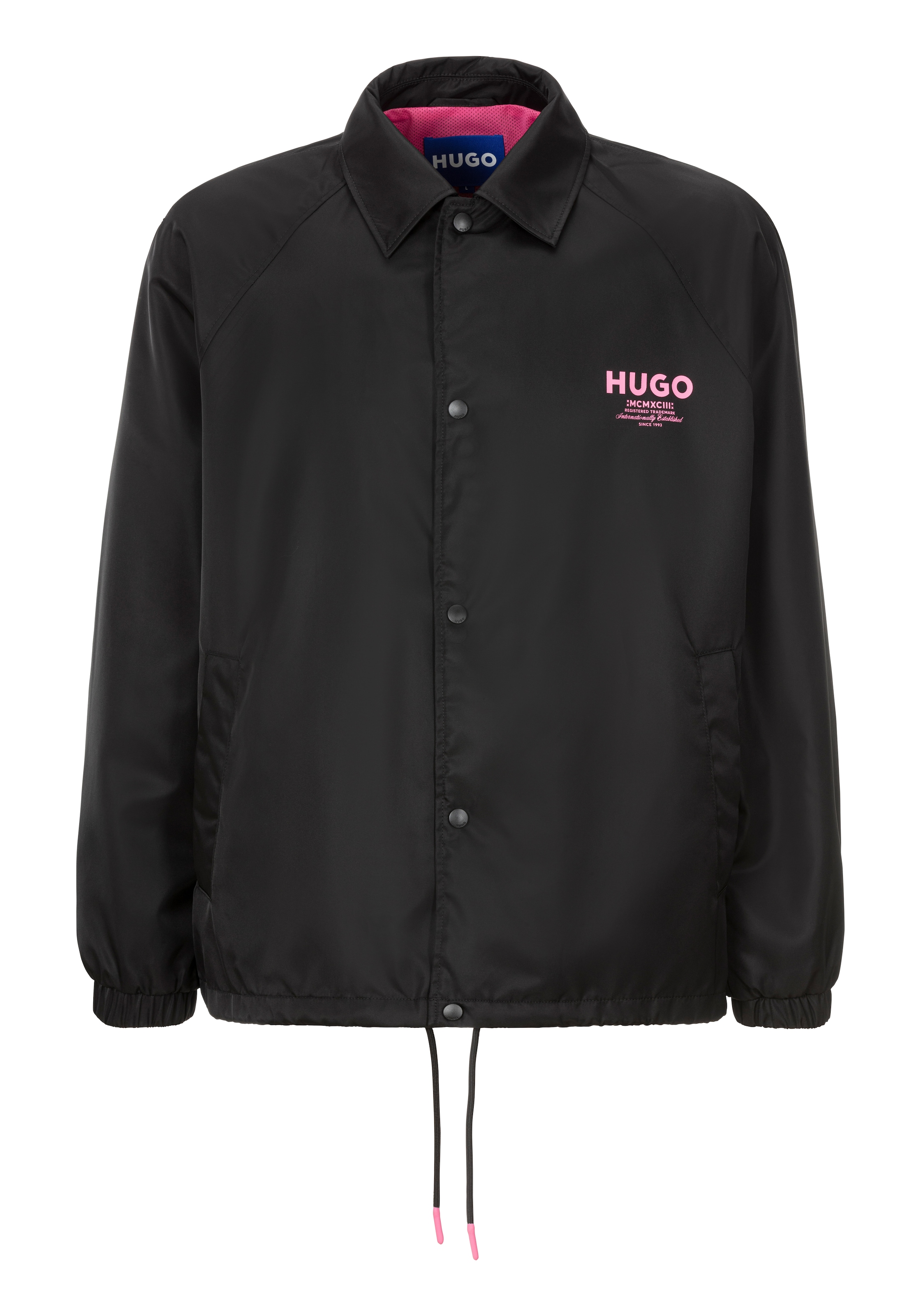 HUGO Blue Funktionsjacke »Biyo«, Overshirt mit kontrastfarbenen Druck