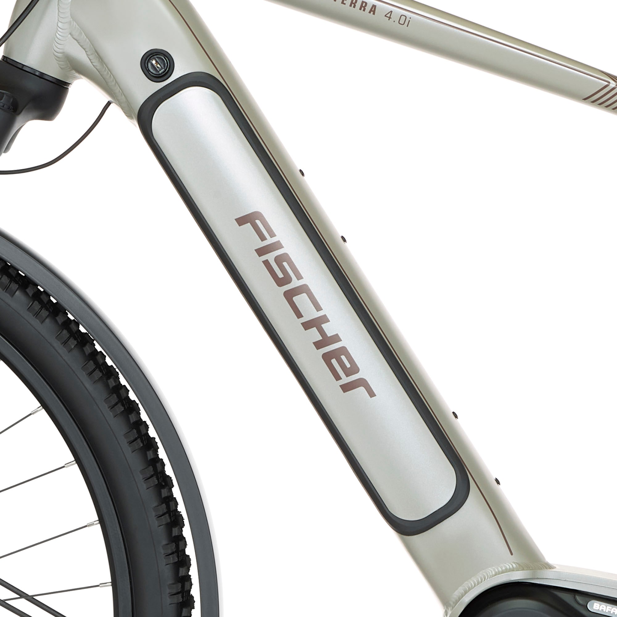 FISCHER Fahrrad E-Bike »TERRA 4.0i 55«, 10 Gang, Shimano, Deore, Mittelmotor 250 W, (mit Fahrradschloss), Pedelec, Elektrofahrrad für Damen u. Herren