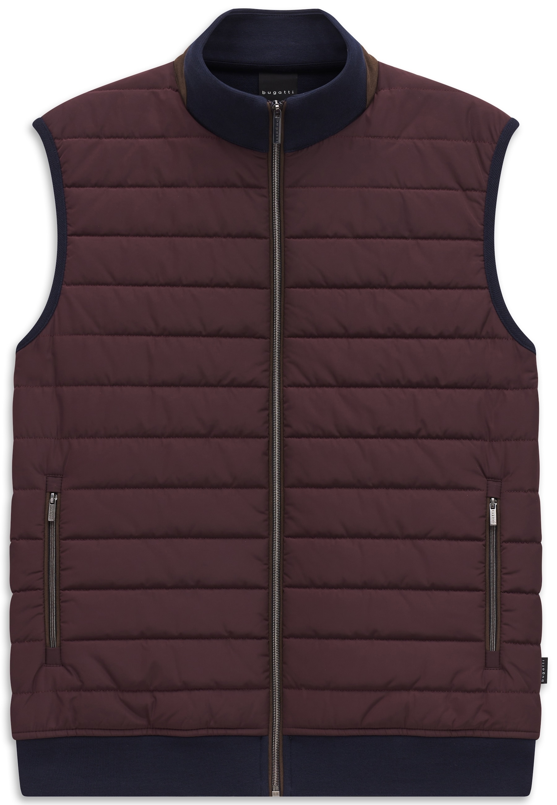 bugatti Strickweste »Regular Fit« Regular Fit Steppweste Baumwollmix