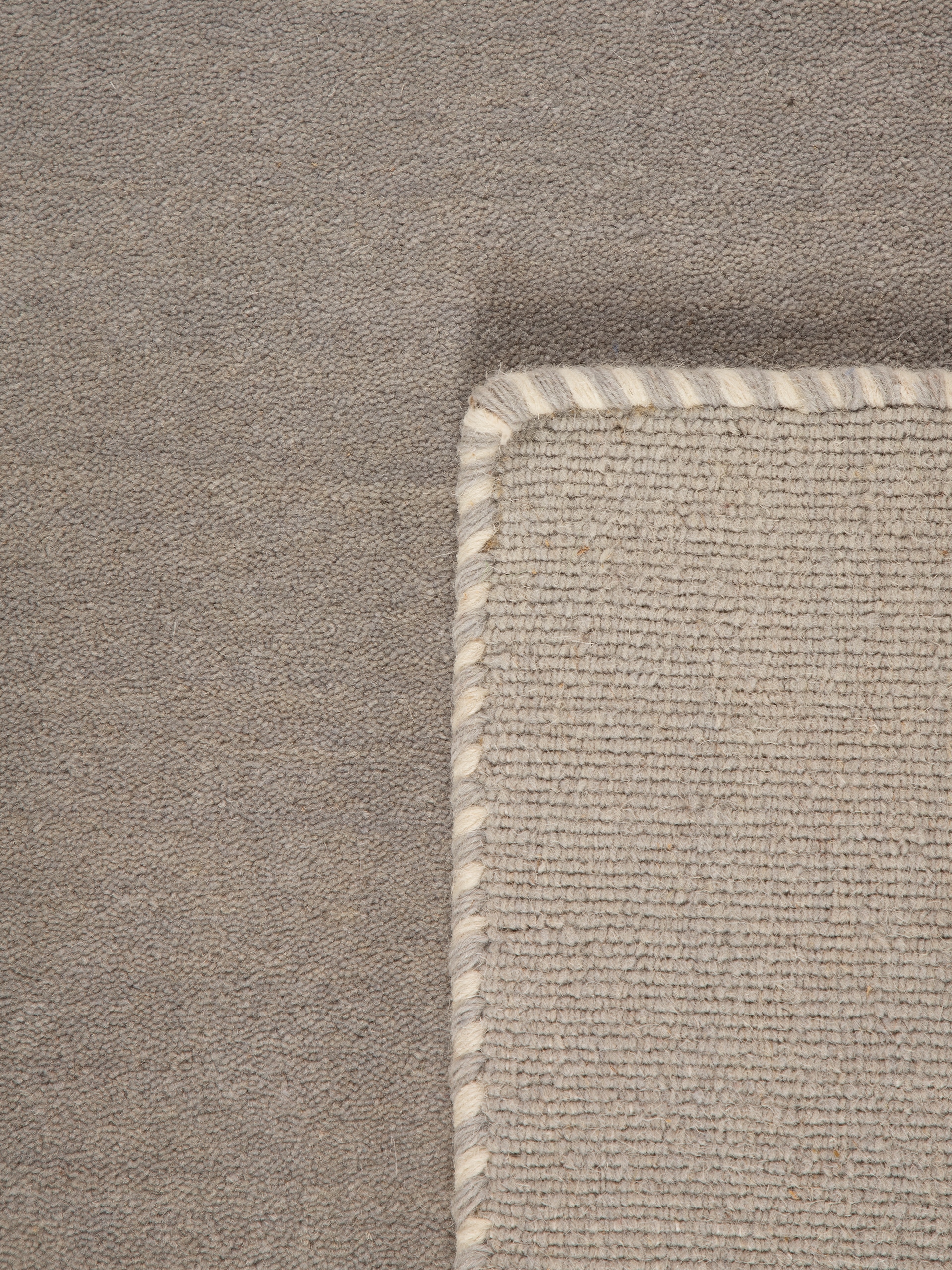 carpetfine Wollteppich »Gabbeh Lola Uni«, rechteckig, 14 mm Höhe, mit natürlichem Pflanzenmaterial von Hand gewebt, auch in Rund