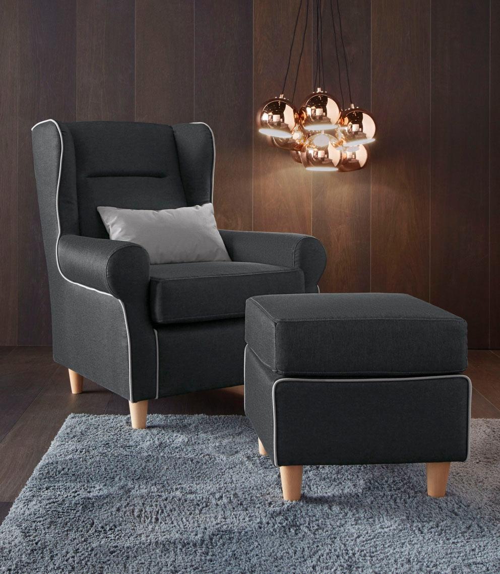 INOSIGN Ohrensessel, inklusive Hocker