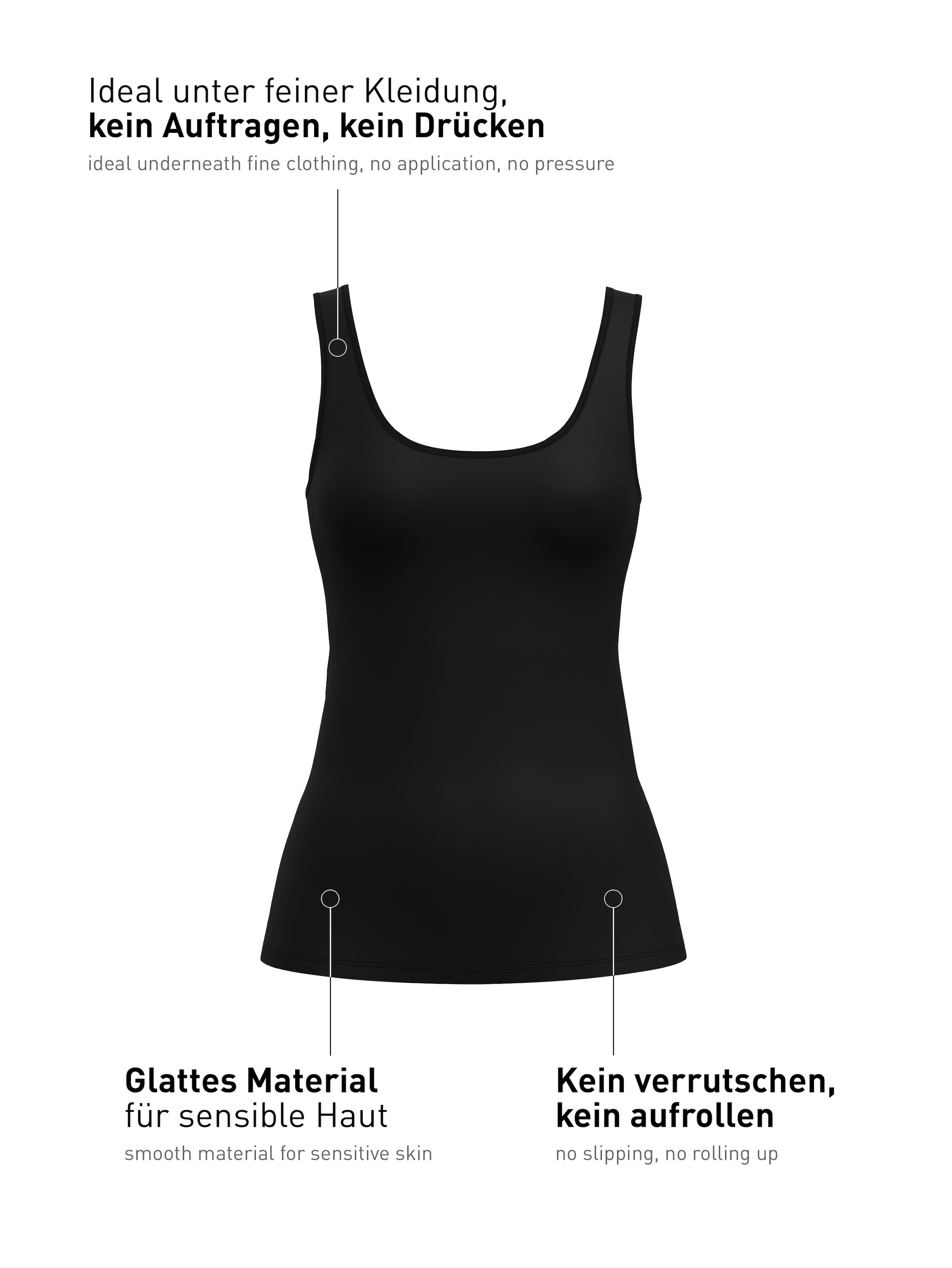 CALIDA Unterhemd, Rundhalsausschnitt, Single-Jersey-Qualität