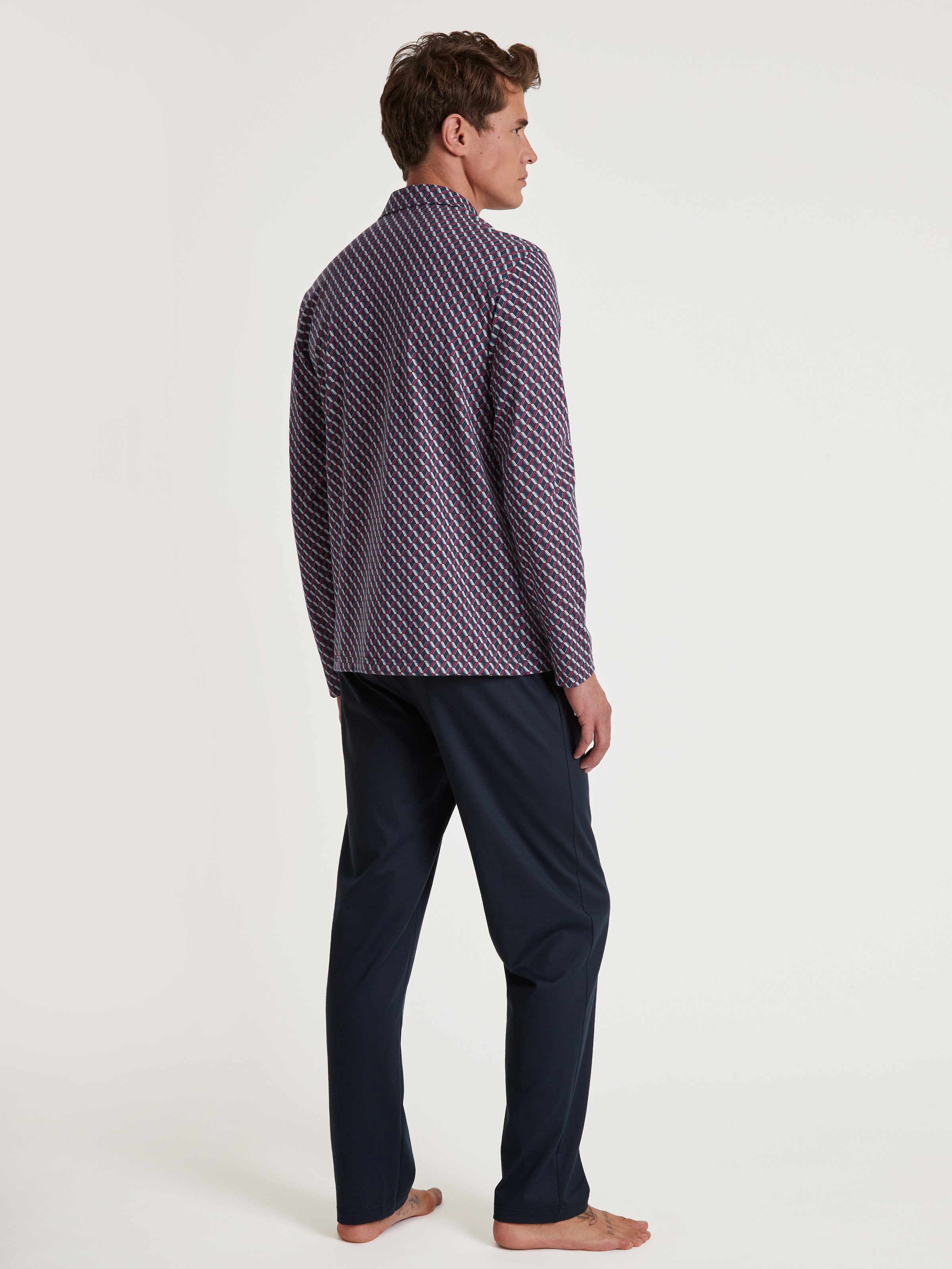 CALIDA Pyjama »Relax Imprint«, (2 tlg.), mit feinem, glattem Stoff für erhöhten Komfort