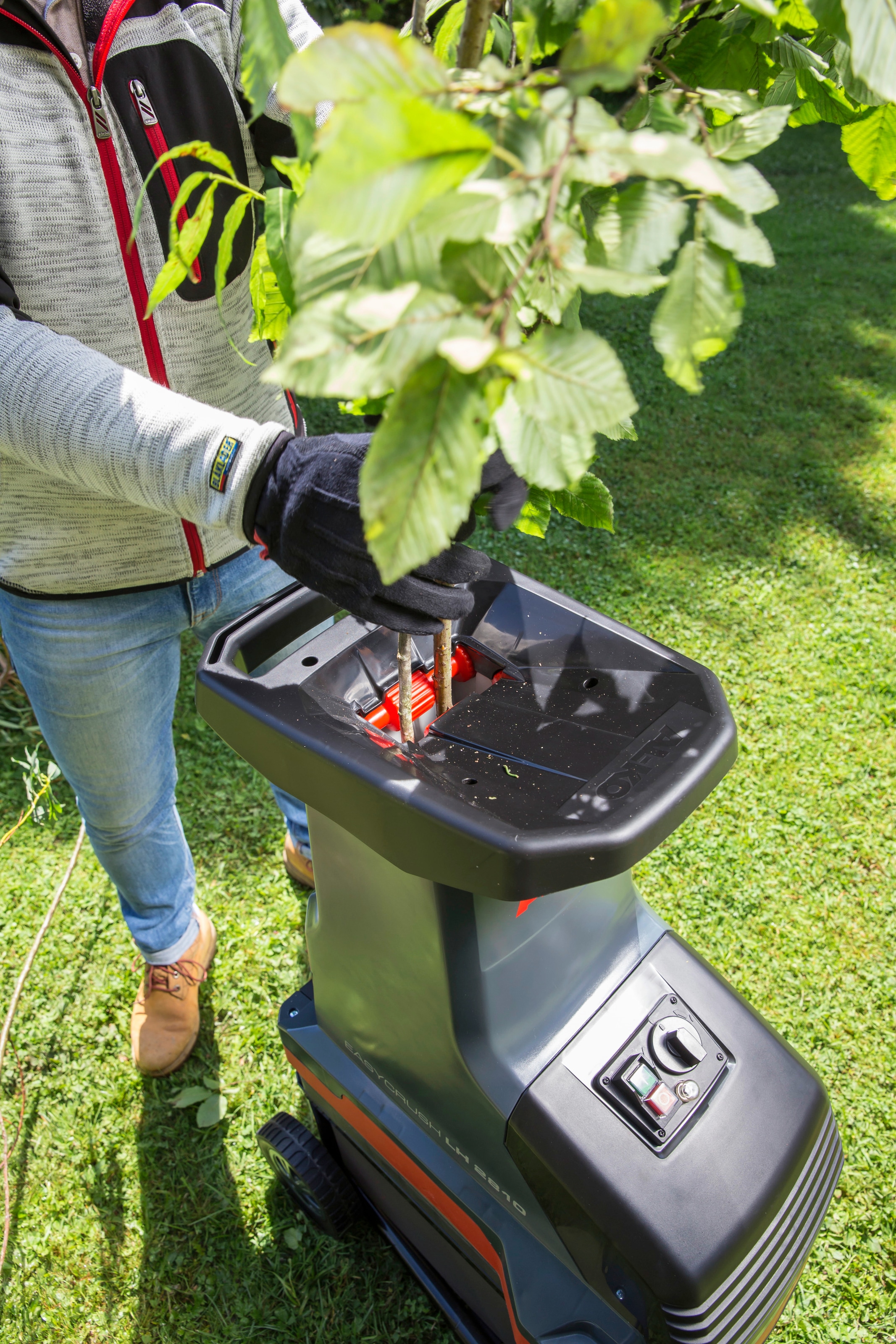 AL-KO Leisehäcksler »Easy Cruhs LH 2810« mit Fangbox und Nachstopfer