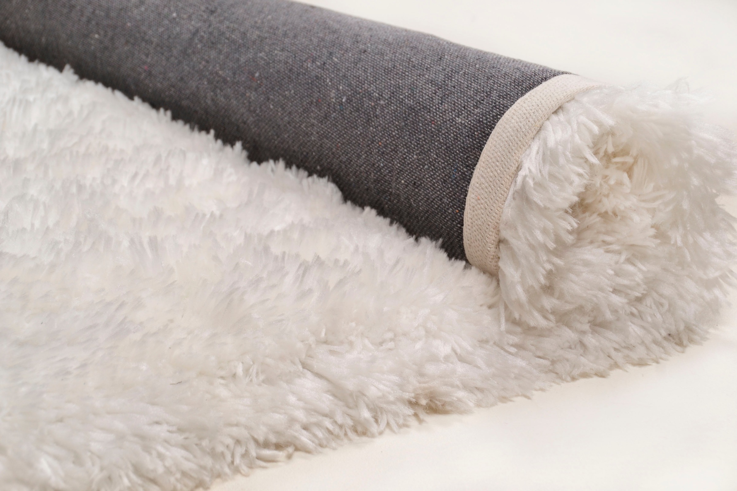 THEKO Hochflor-Teppich »Flokato«, rechteckig, 60 mm Höhe, Uni Farben, handgetuftet, flauschig weich, Wohnzimmer
