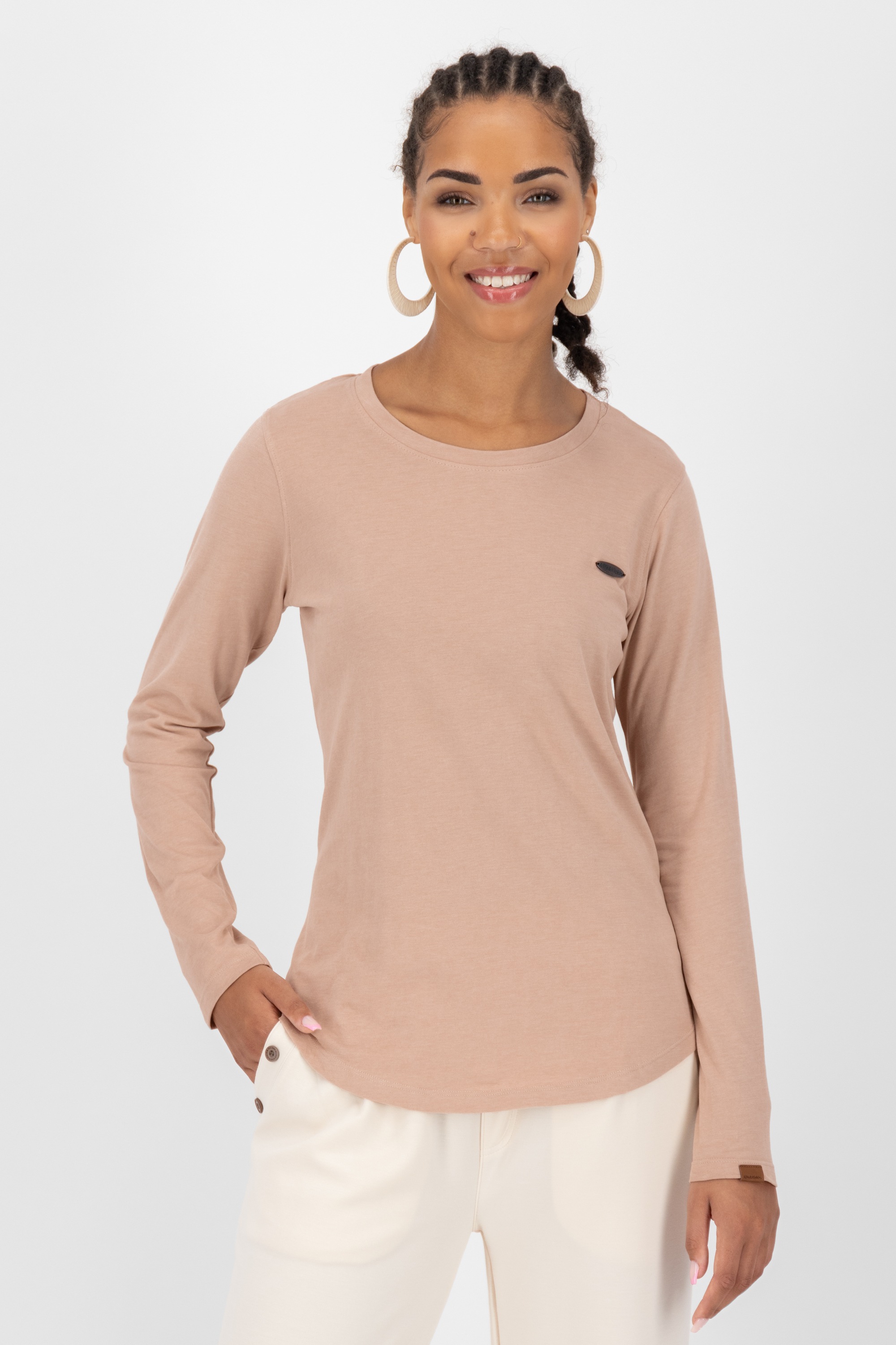 Alife & Kickin Langarmshirt Figurnah geschnittenes Longsleeve Shirt mit Rundhalsausschnitt