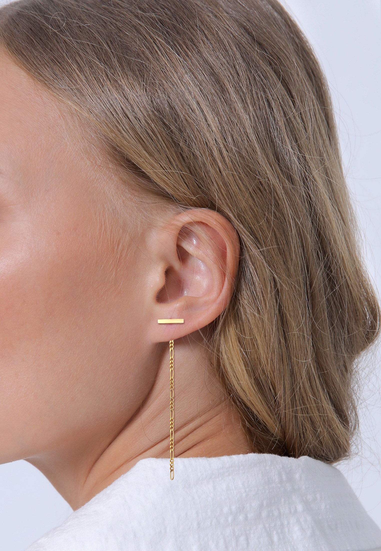 Elli Paar Ohrhänger »Ohrringe Geo Stecker Hänger Figaro Trend 925 Silber«
