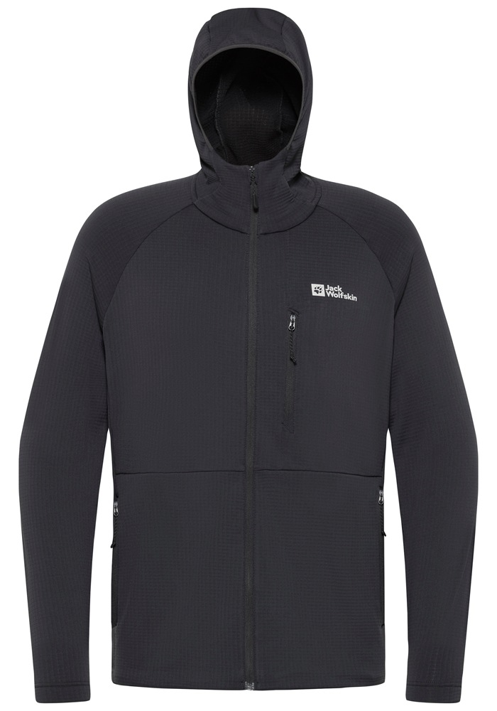 Jack Wolfskin Fleecejacke »KOLBENBERG HOODED FZ M«, mit Kapuze