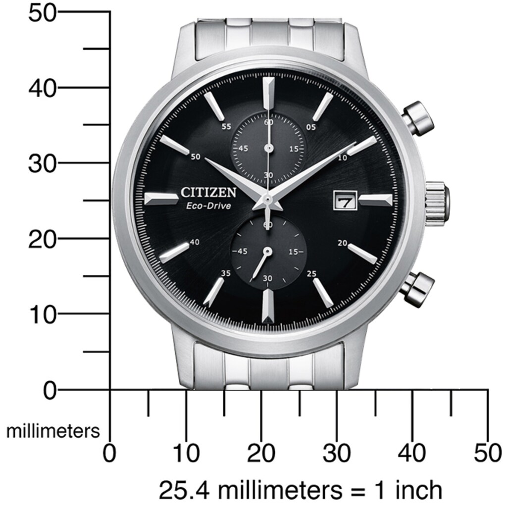 Citizen Chronograph »CA7060-88E«, Armbanduhr, Herrenuhr, Solar, Stoppfunktion