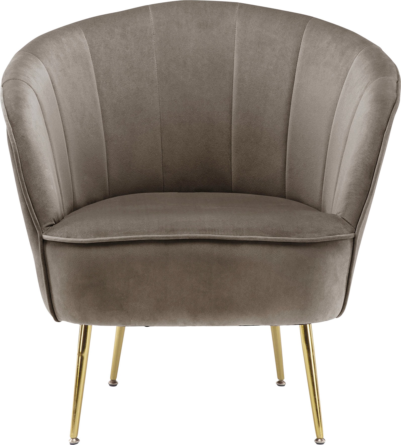 Kayoom Sessel »Poola 100, gemütlicher Cocktail-Sessel, edler Samtbezug«, (1 St.), samtweich, gesteppt, gemütlich, tiefe Sitzhöhe von 79cm