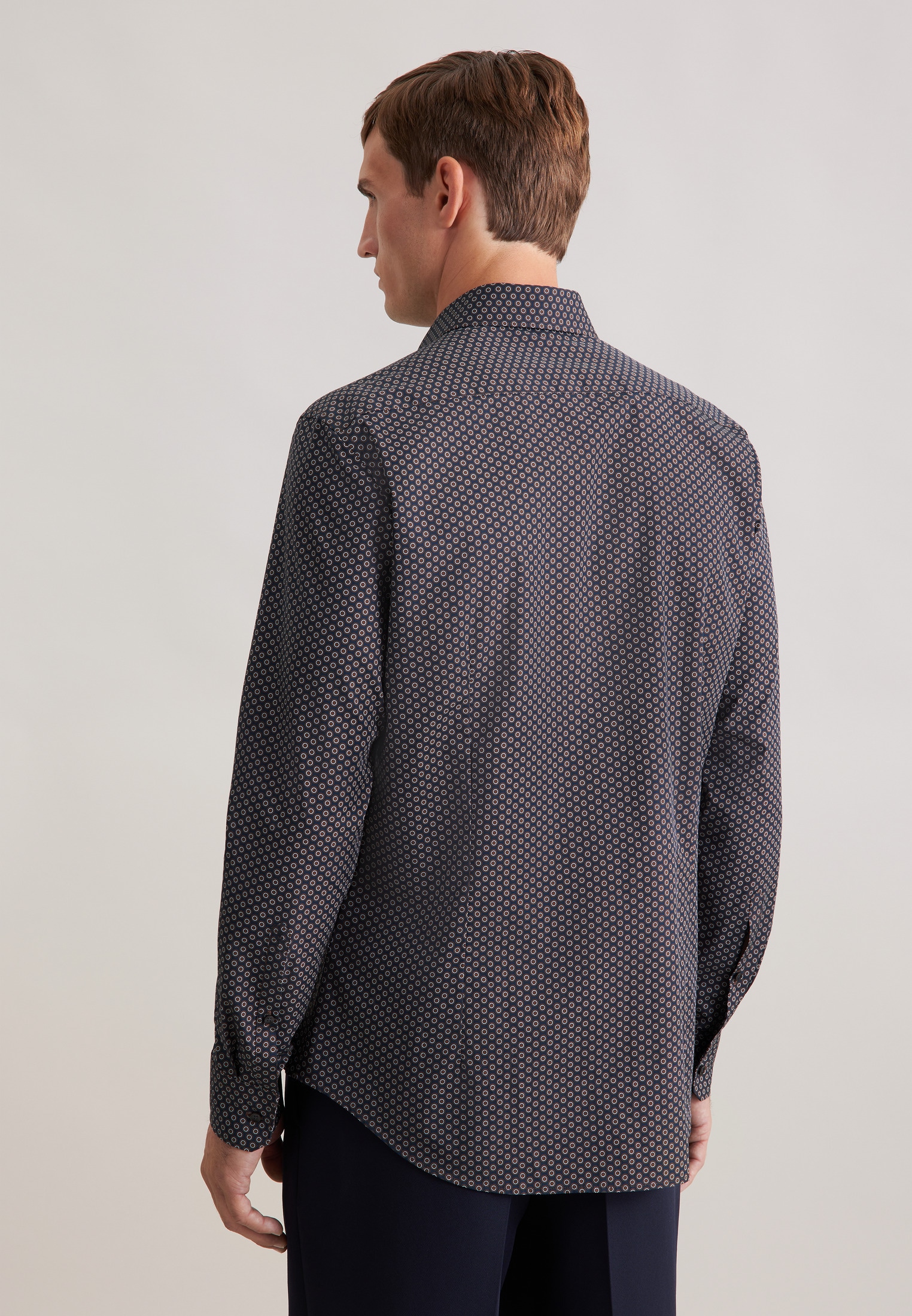 seidensticker Businesshemd »Schwarze Rose« Slim 1/1 Kentkragen Druck