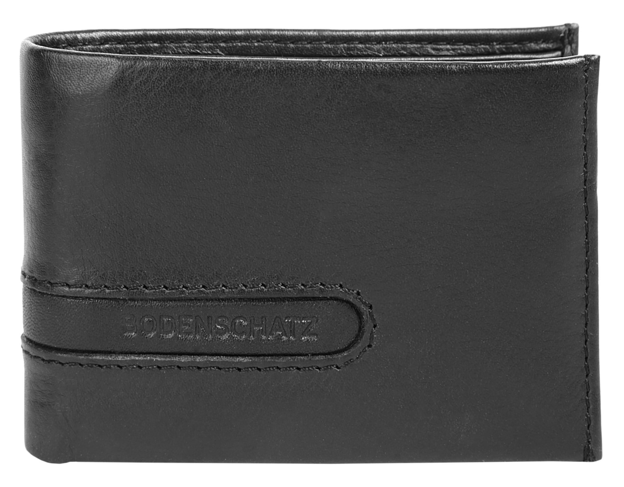 Bodenschatz Herren Geldbörse echt Leder in schwarz