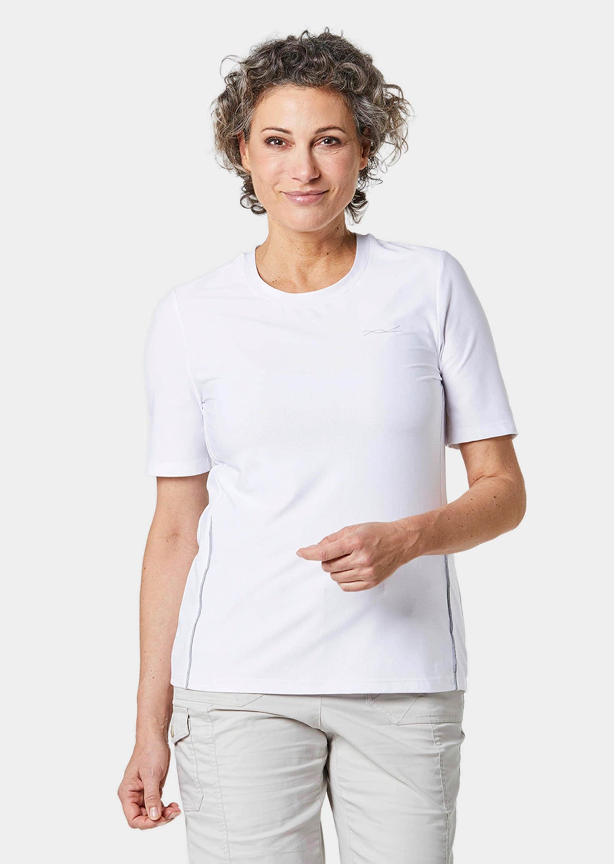 GOLDNER Kurzarmshirt »Shirt Sport-Shirt mit Reflektoren«