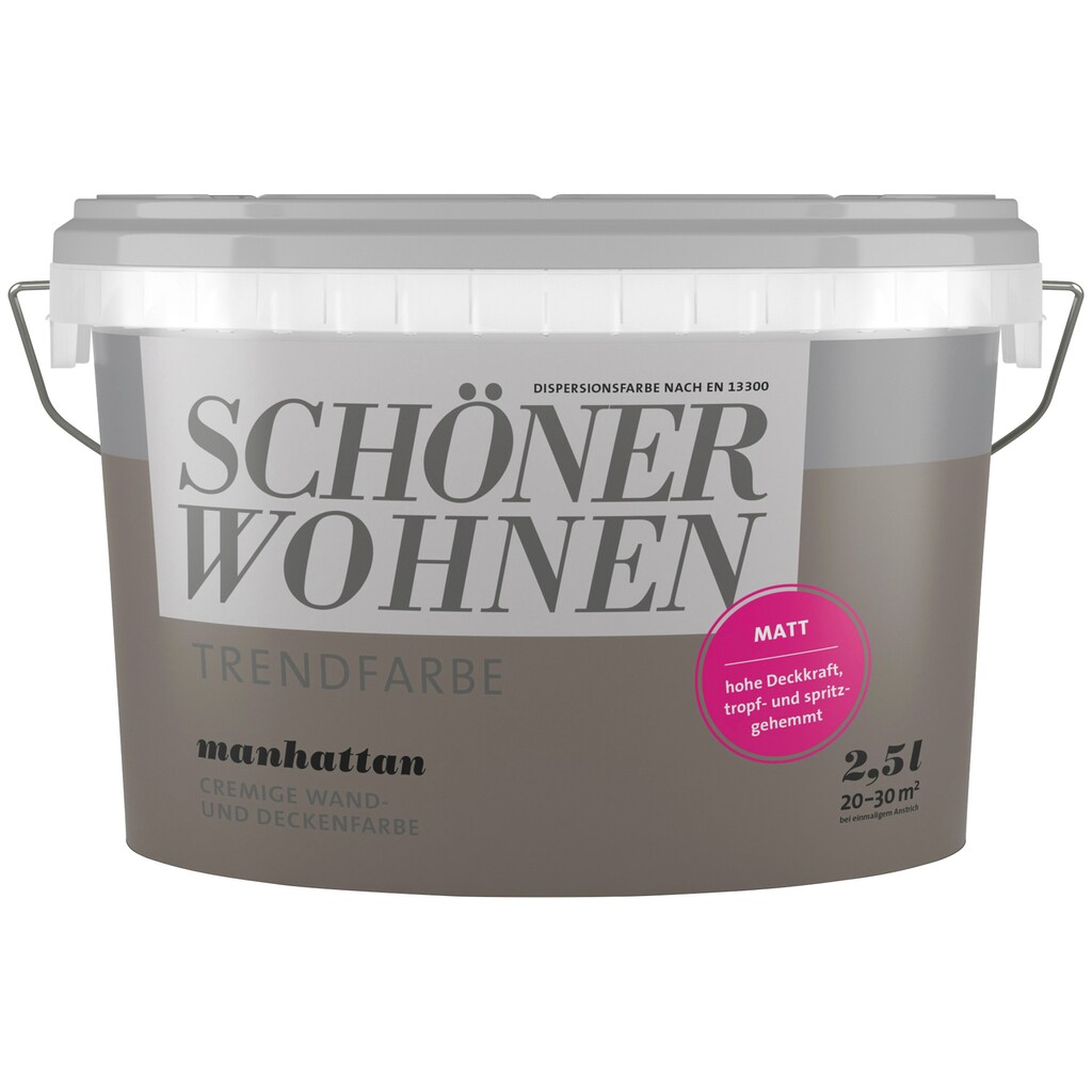 SCHÖNER WOHNEN FARBE Wand- und Deckenfarbe »TRENDFARBE, matt«