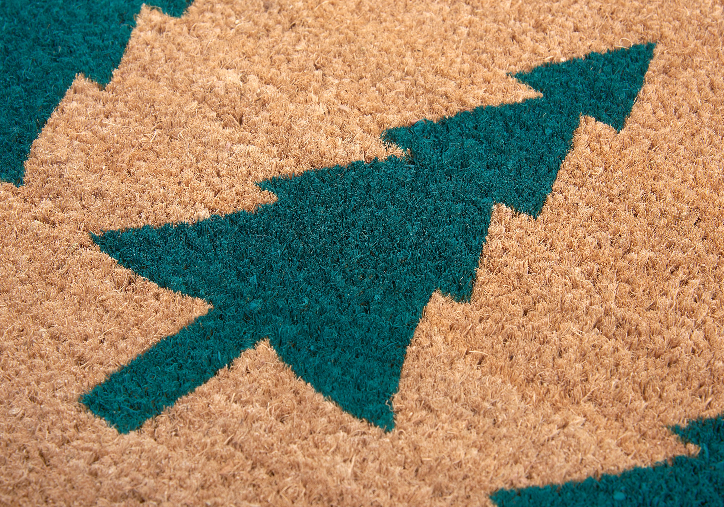 HANSE Home Fußmatte »Mix Mats Kokos Pine Trees«, rechteckig, 15 mm Höhe, Weihnachten, Schmutzfangmatte, Outdoor, Rutschfest, Innen, Kokosmatte