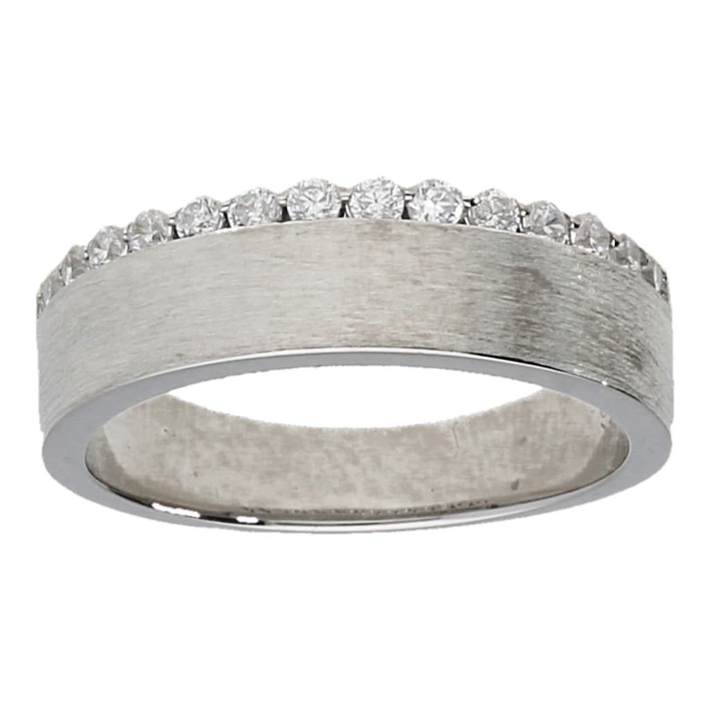 Smart Jewel Silberring »Ring elegant, matte Schiene«