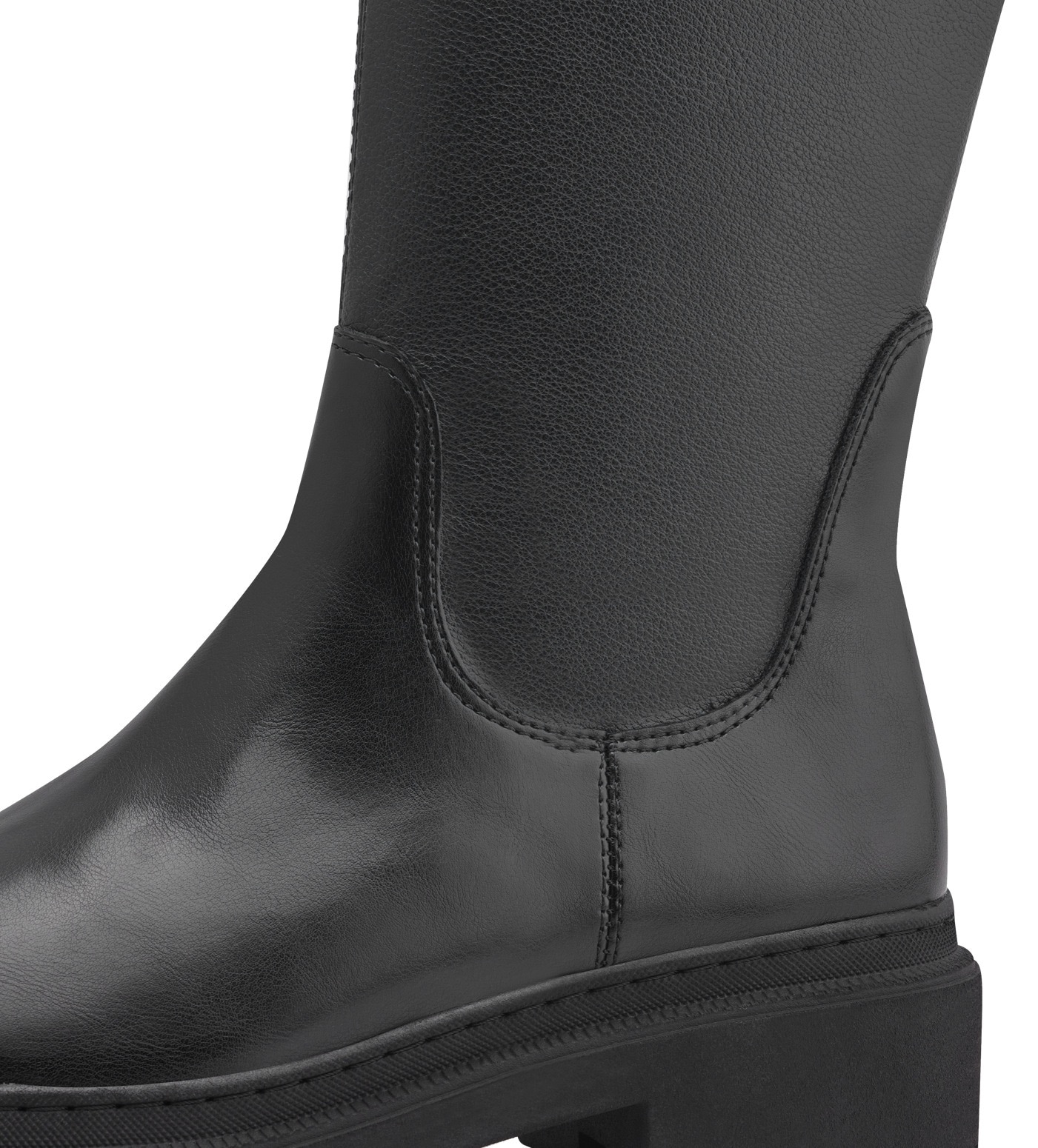 MARCO TOZZI Stiefel »RILLO«, Blockabsatz, Langschaftstiefel mit kurzem Innen-Reißverschluss